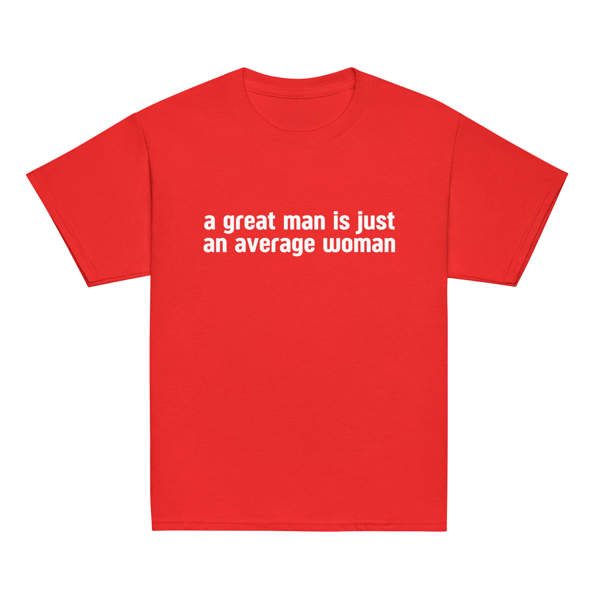 A Great Man Is Just Average Woman Baby Tee - Image 4