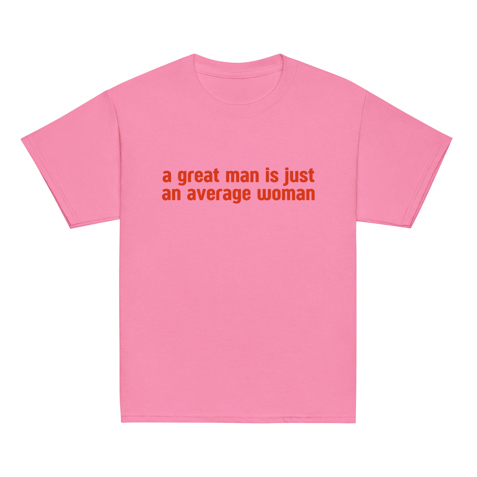 A Great Man Is Just Average Woman Baby Tee - Image 5