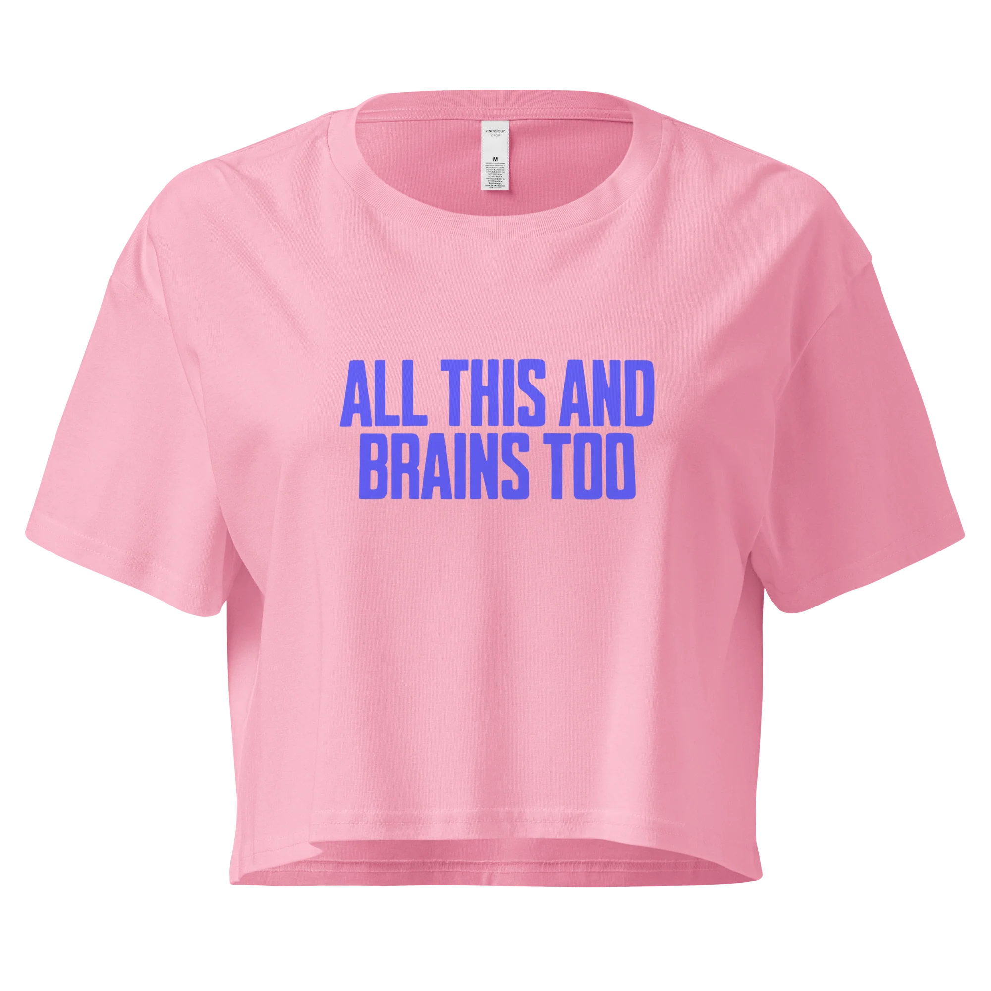 All This And Brains Too Crop Tee - Image 7