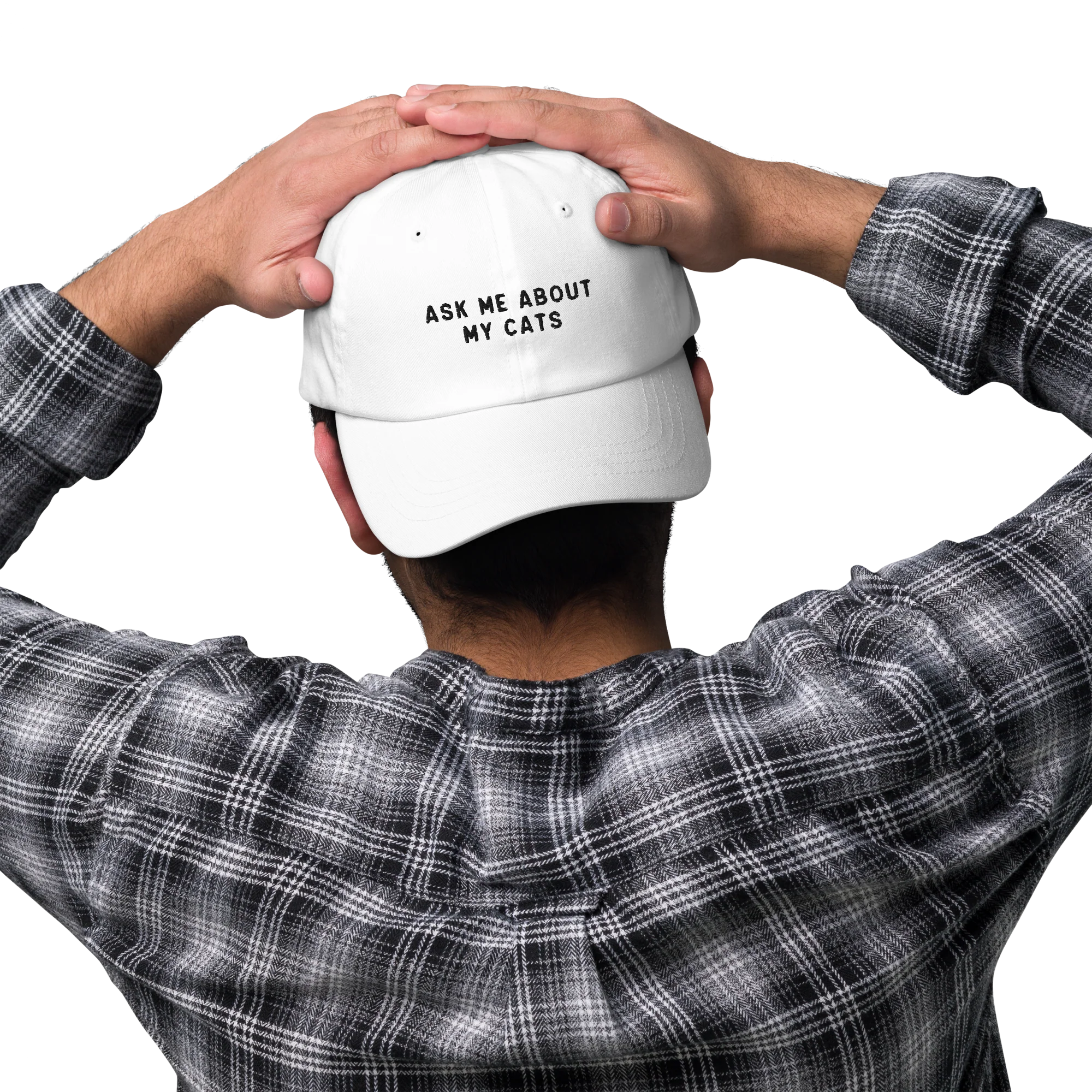 Ask Me About my Cats Embroidered Cap - Image 5