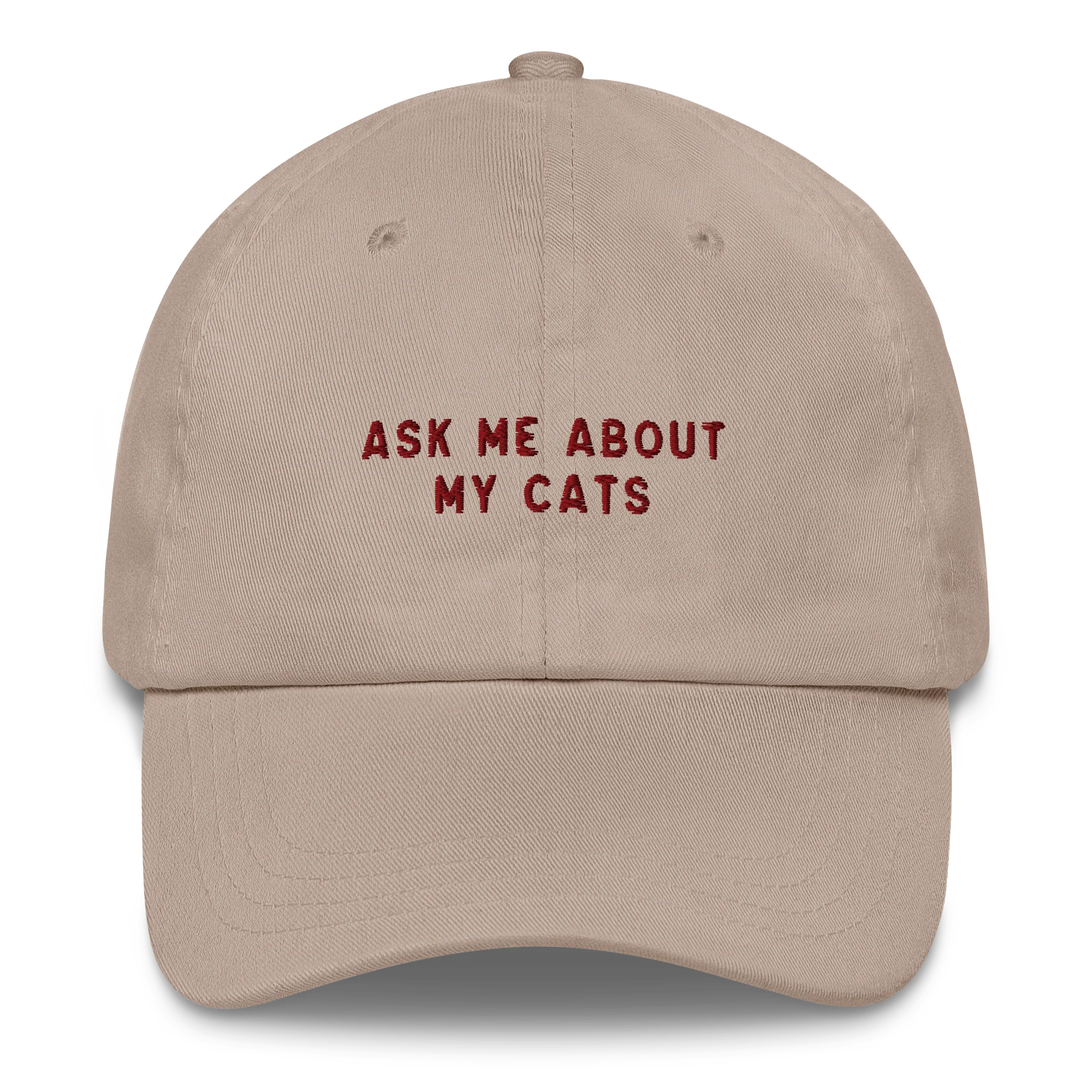 Ask Me About my Cats Embroidered Cap - Image 8