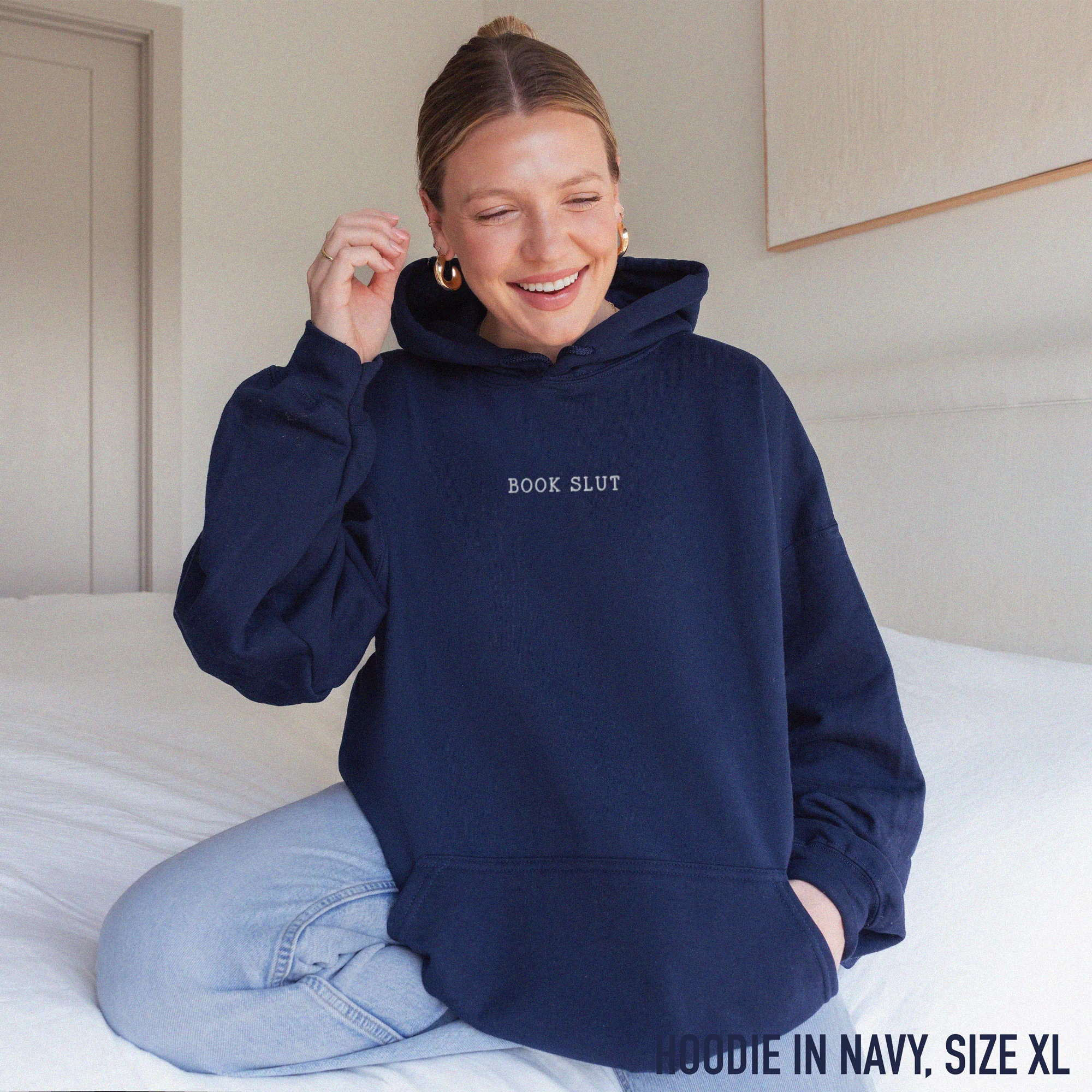 Book Slut Embroidered Hoodie - Image 2