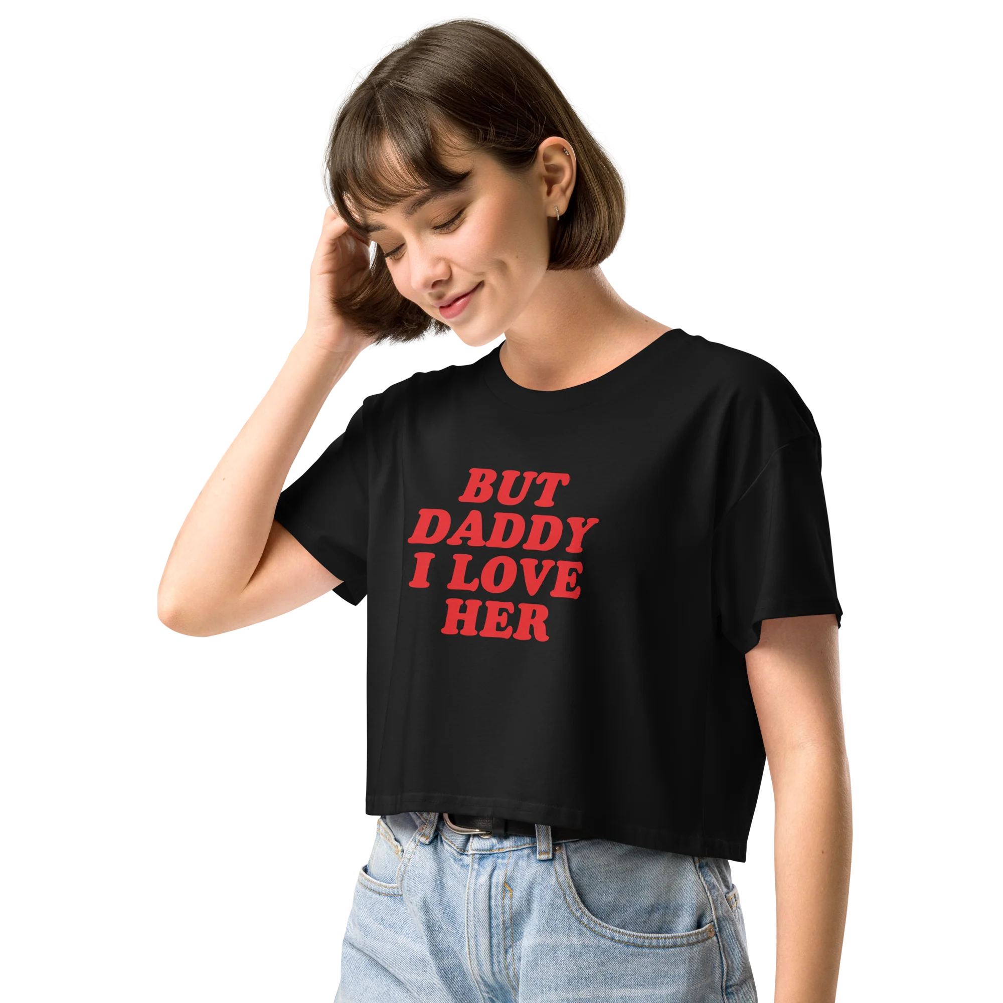 But Daddy I Love Her Crop Tee - Image 6