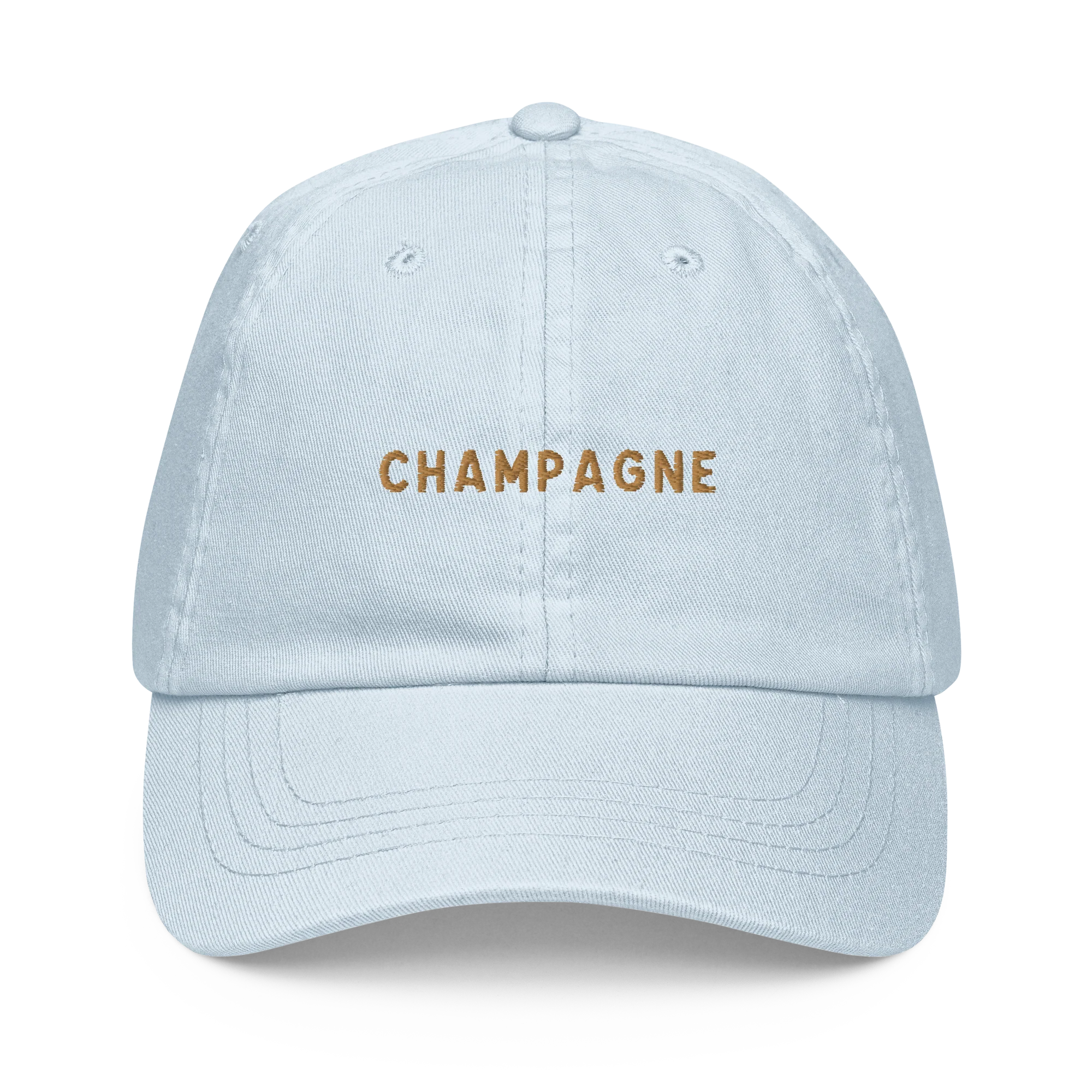Champagne Embroidered Pastel Baseball Cap - Image 5