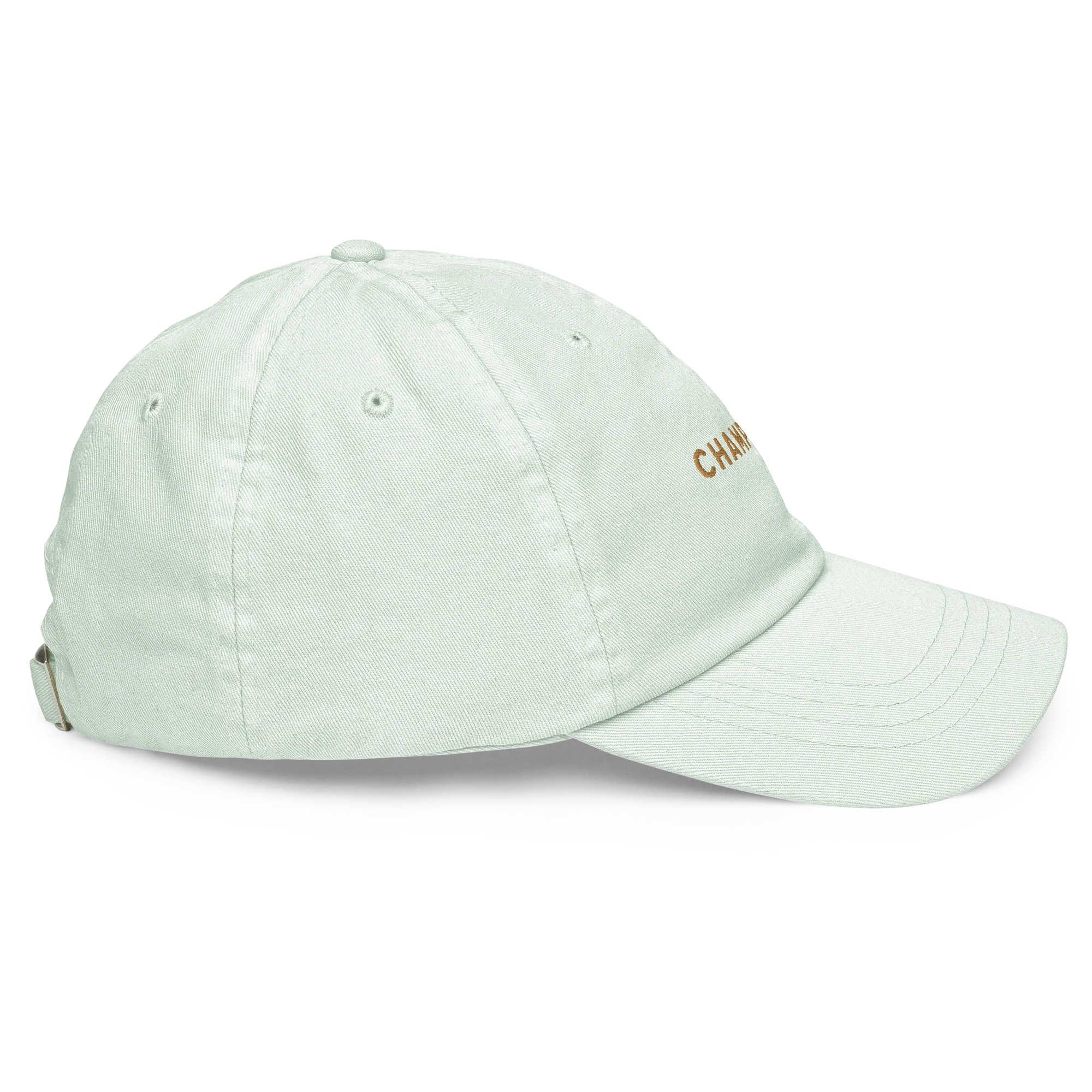 Champagne Embroidered Pastel Baseball Cap - Image 8