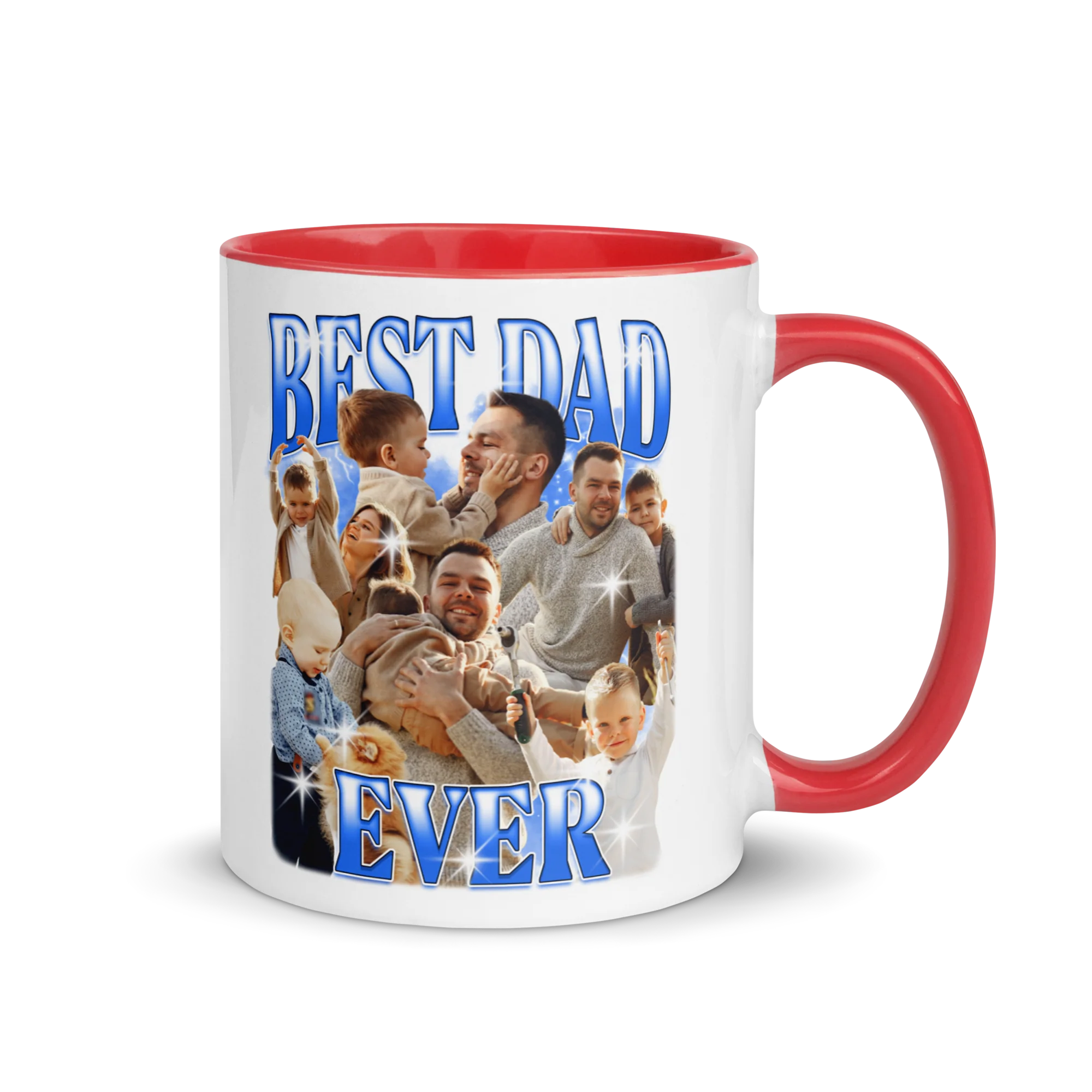 CUSTOM Best Dad Ever Photo Bootleg Mug - Image 8