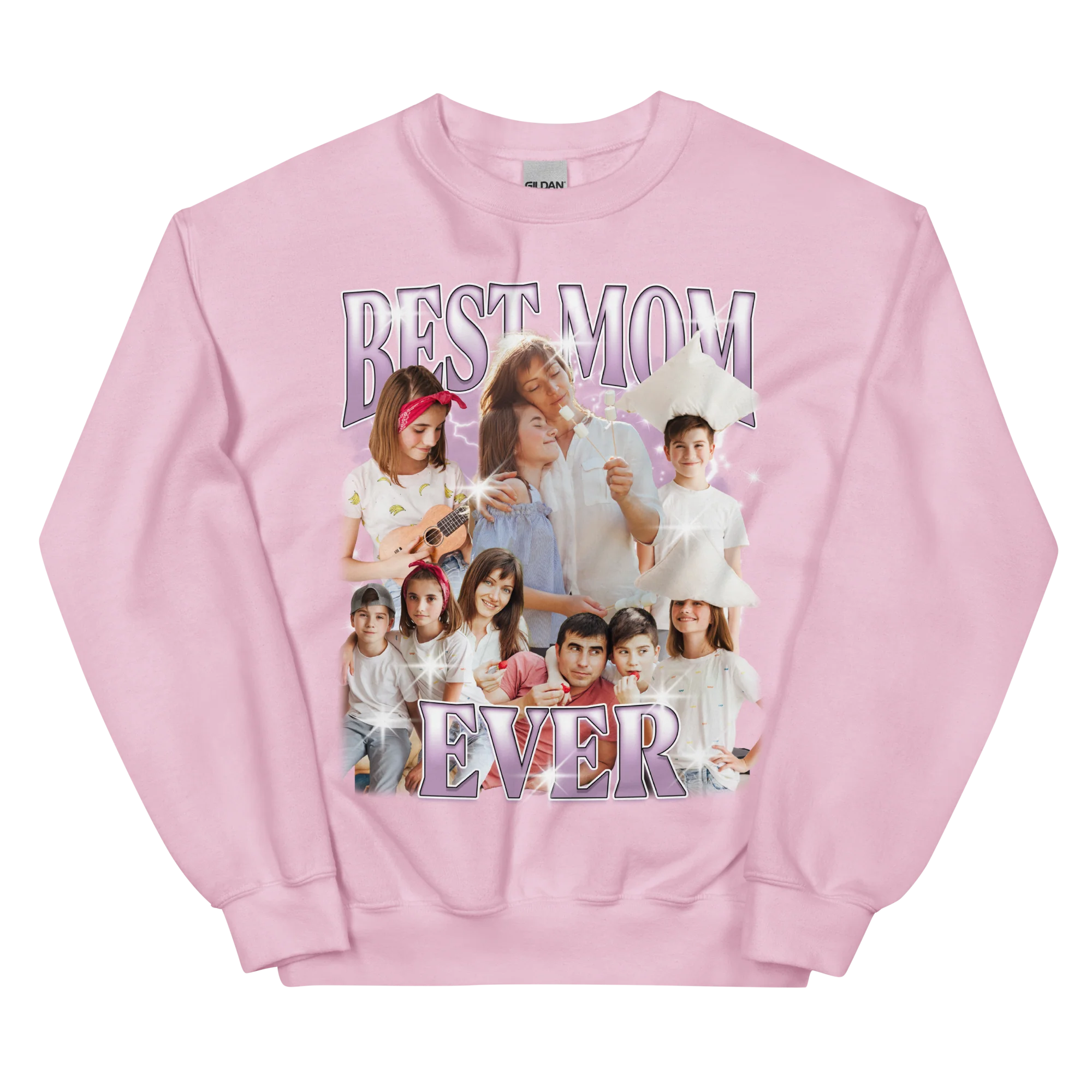 CUSTOM Best Mom Ever Photo Bootleg Sweatshirt - Image 4