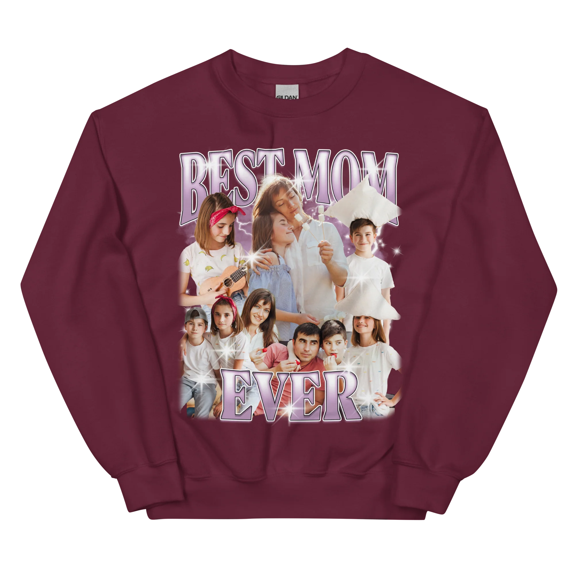 CUSTOM Best Mom Ever Photo Bootleg Sweatshirt - Image 5