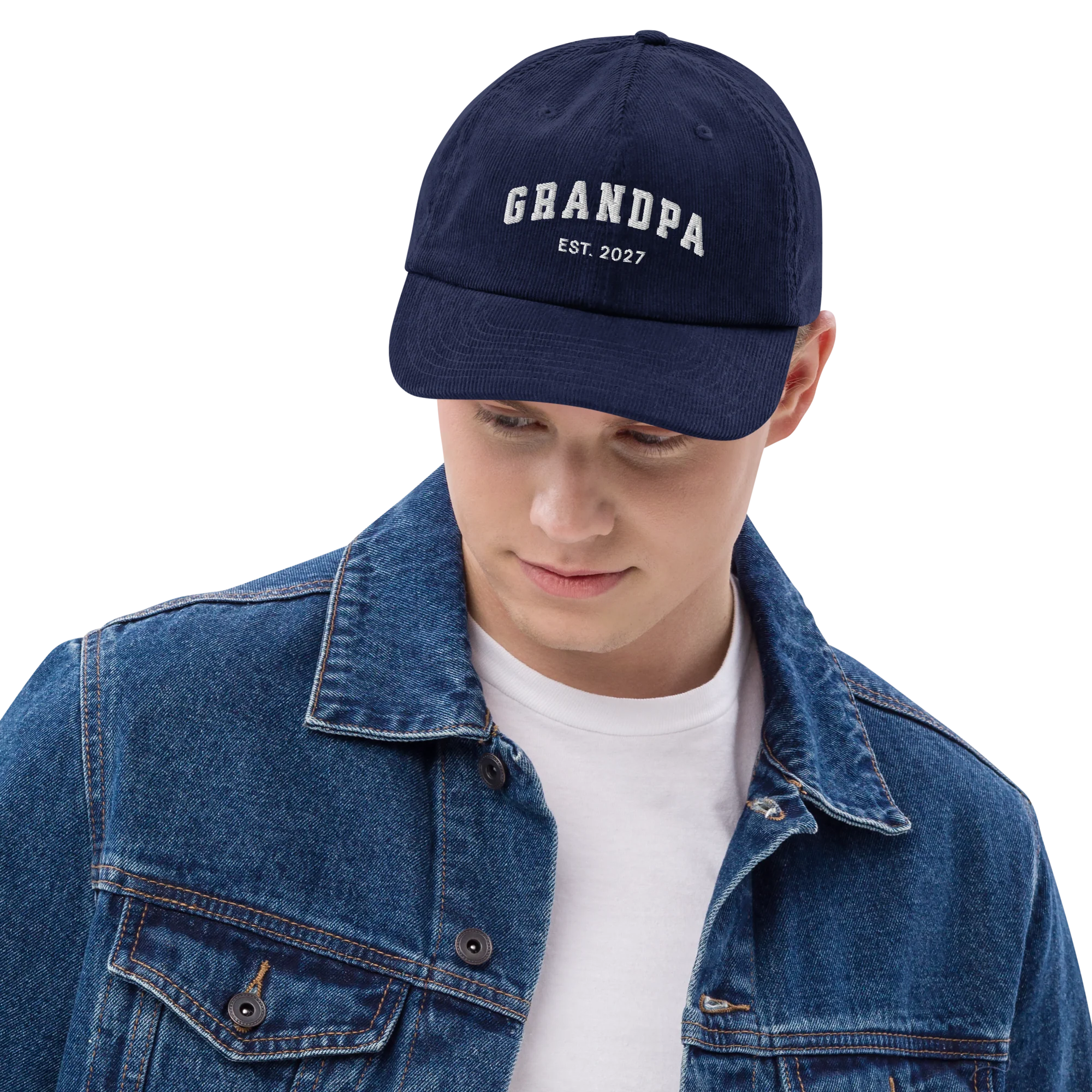 CUSTOM YEAR Grandpa Corduroy Cap - Image 6