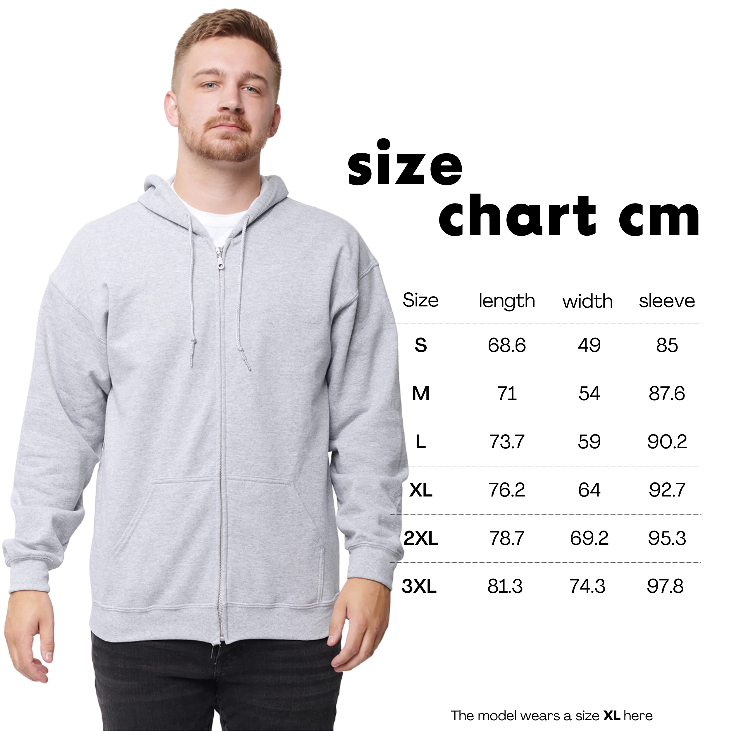 CUSTOM Your Text Embroidered Zip-Up Hoodie - Image 12