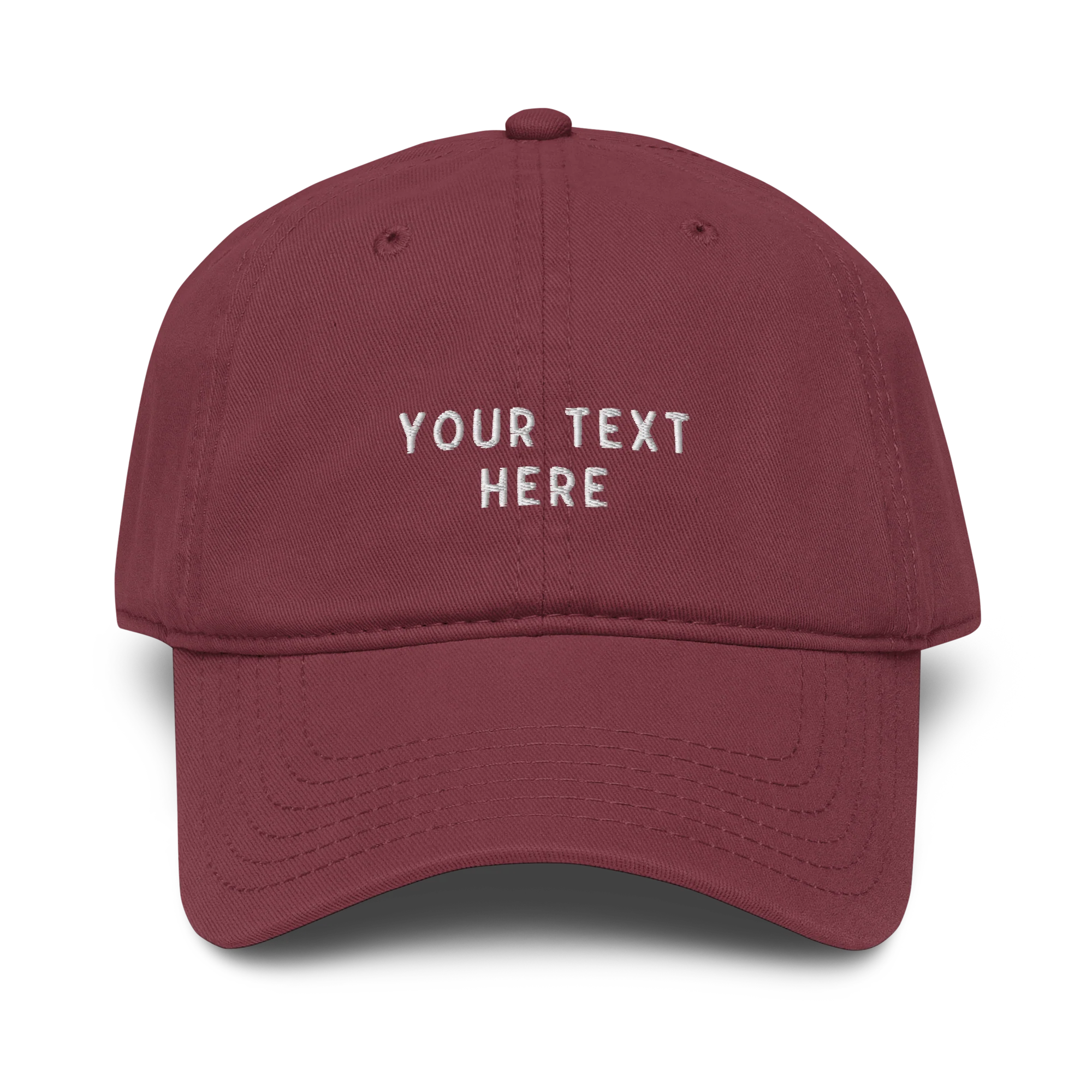 CUSTOM Your Text Embroidered Vintage Wash Baseball Cap - Image 6