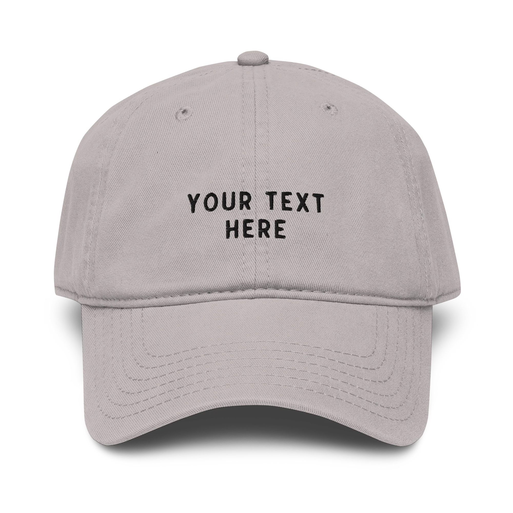 CUSTOM Your Text Embroidered Vintage Wash Baseball Cap - Image 8
