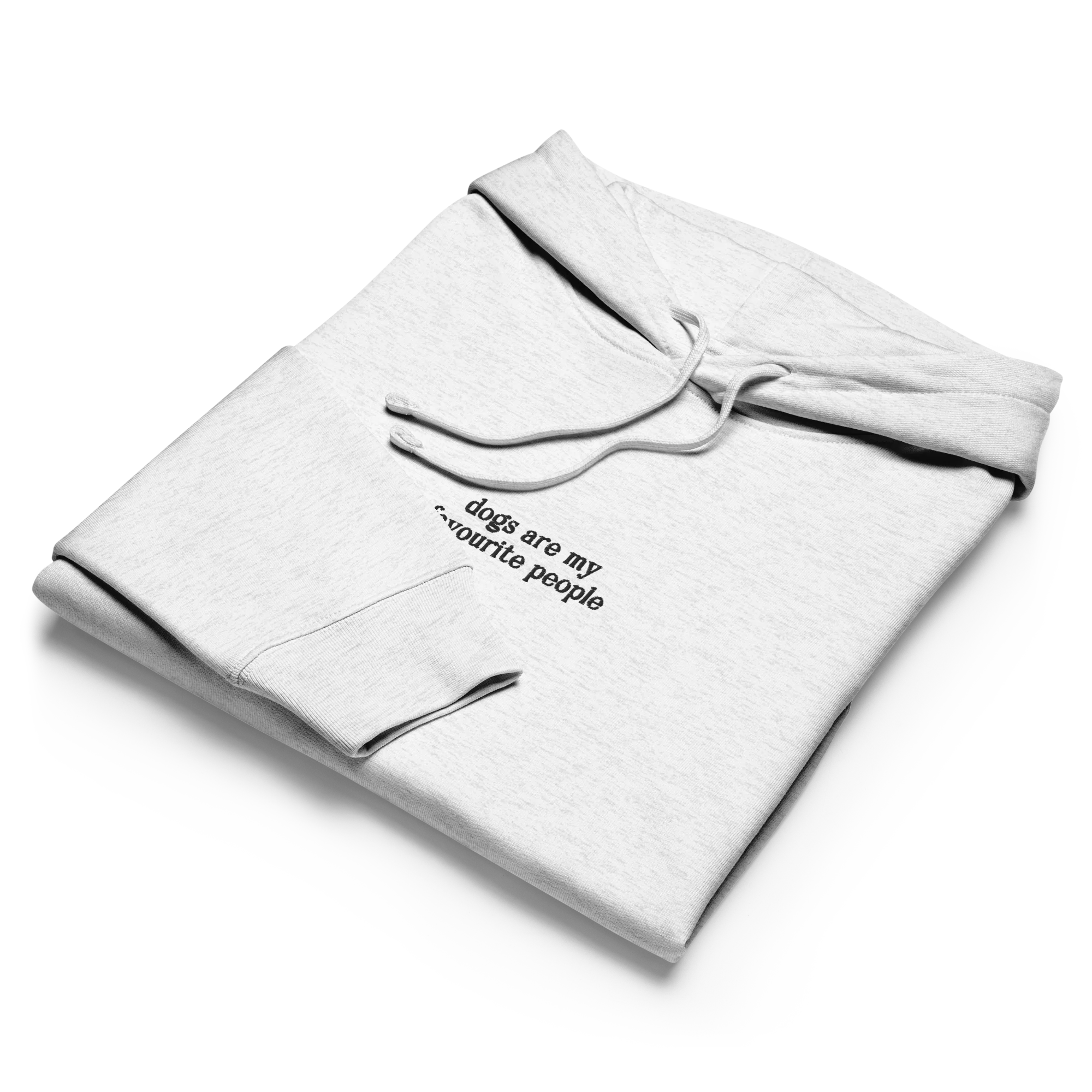 Dogs Are My Favourite People Embroidered Women’s Organic Hoodie - Image 3