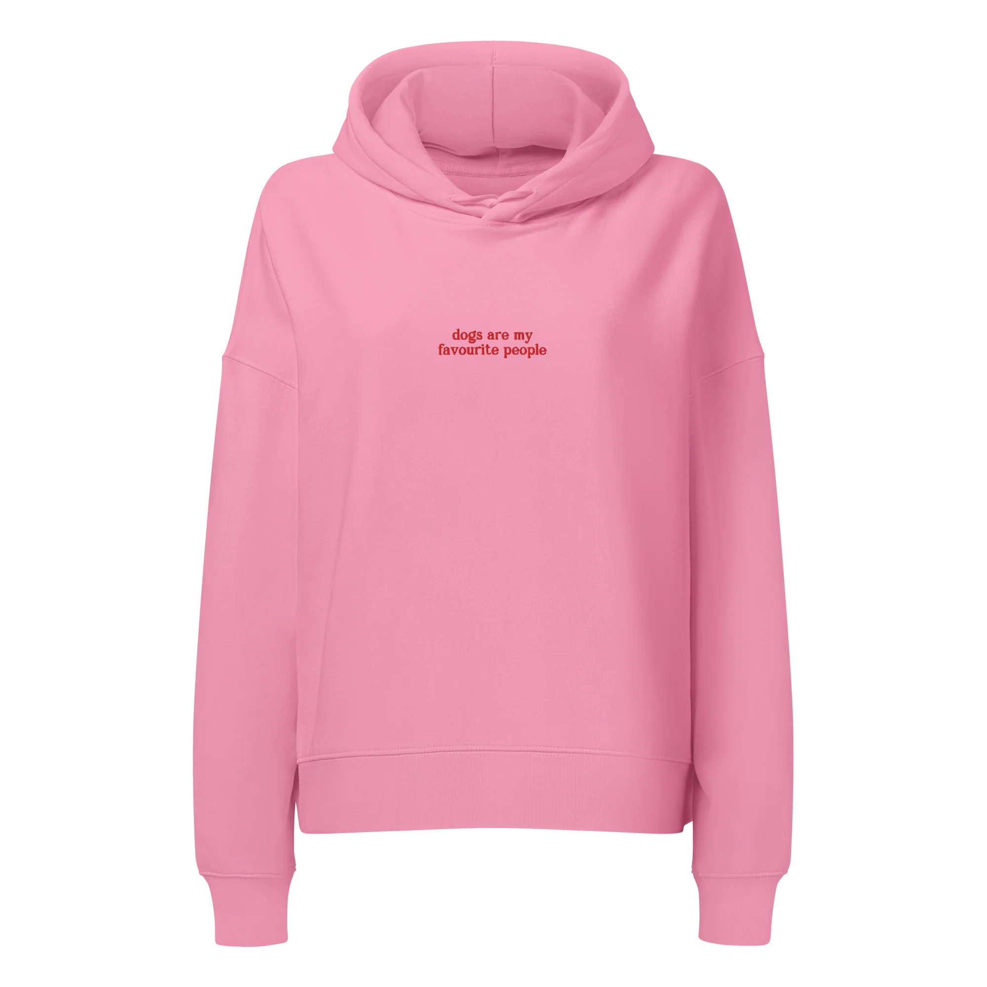 Dogs Are My Favourite People Embroidered Women’s Organic Hoodie - Image 4