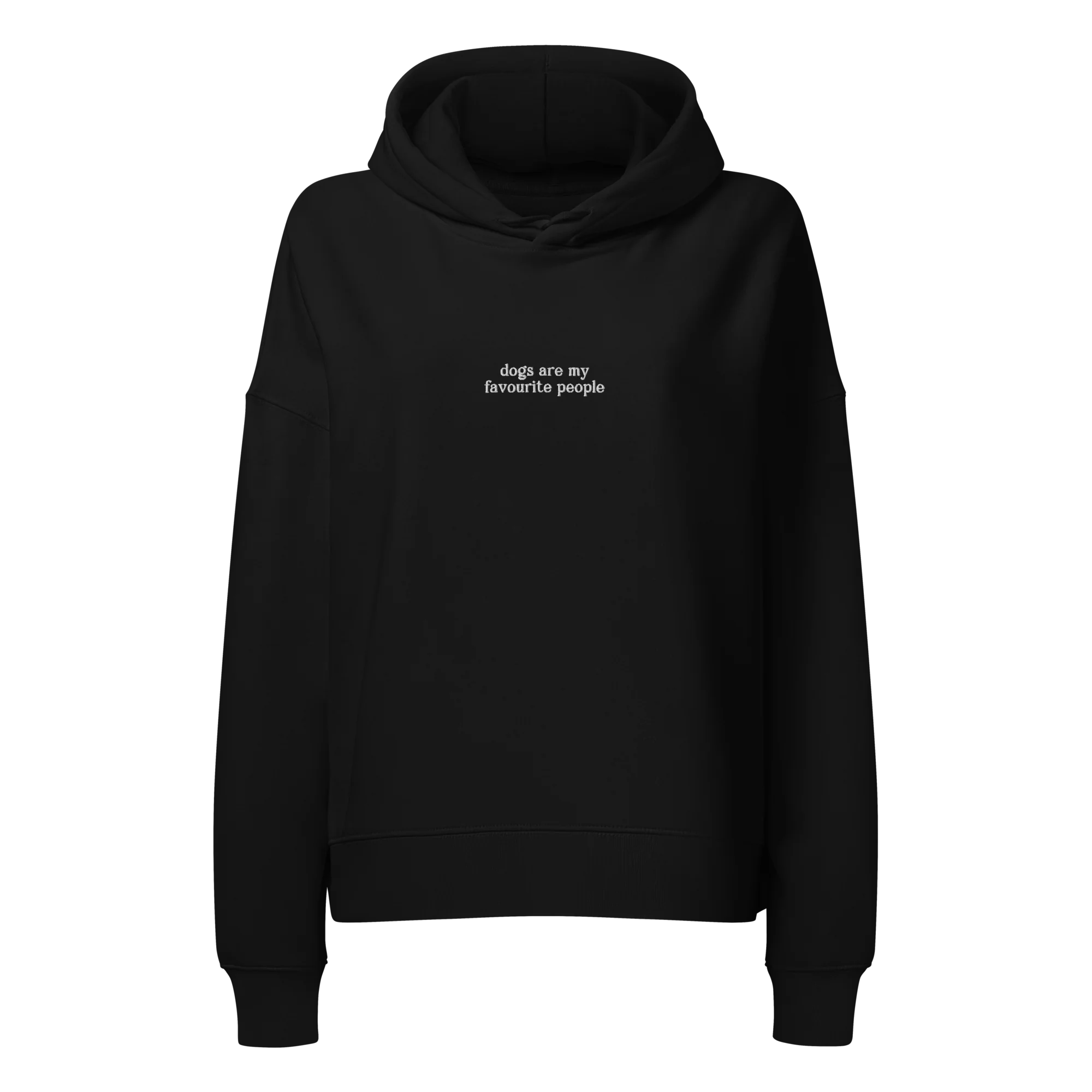 Dogs Are My Favourite People Embroidered Women’s Organic Hoodie - Image 9