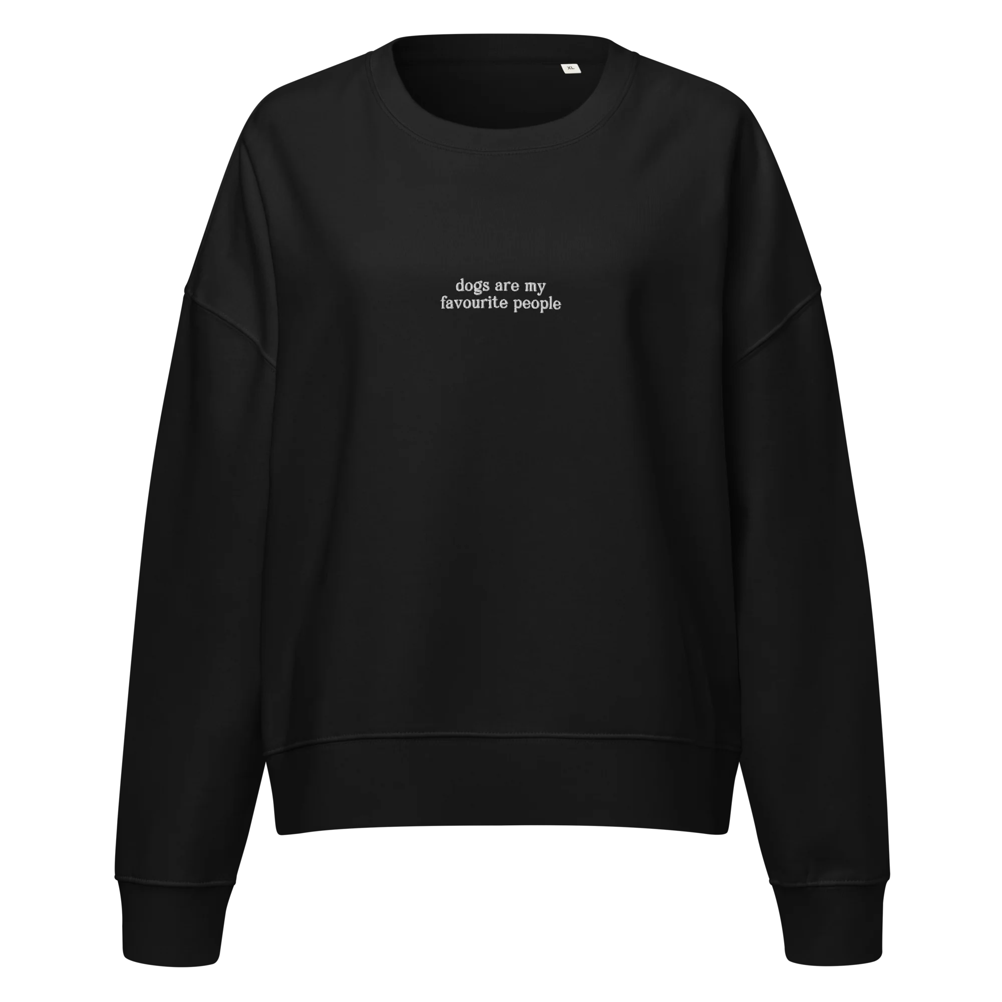 Dogs Are My Favourite People Embroidered Women’s Organic Sweatshirt - Image 8