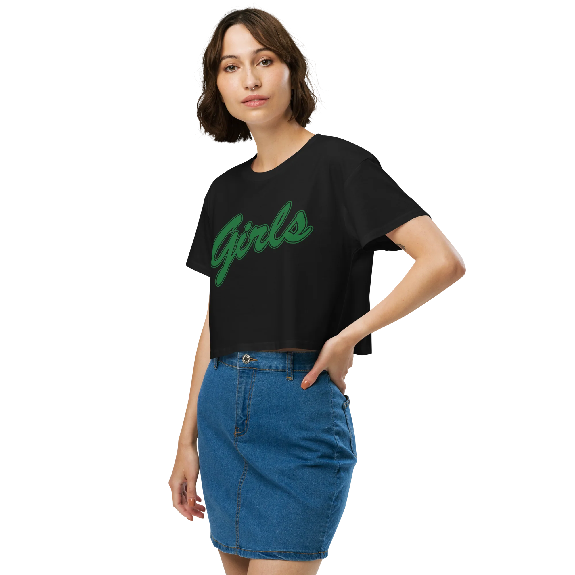Girls Friends Crop Tee - Image 5
