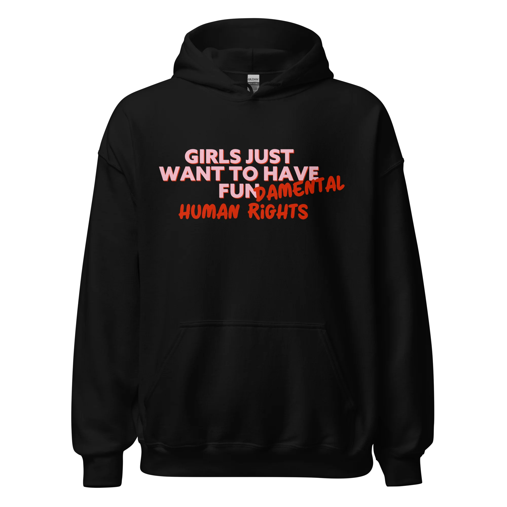 Girls Just Wanna Have Fundamental Human Rights Hoodie - Image 11