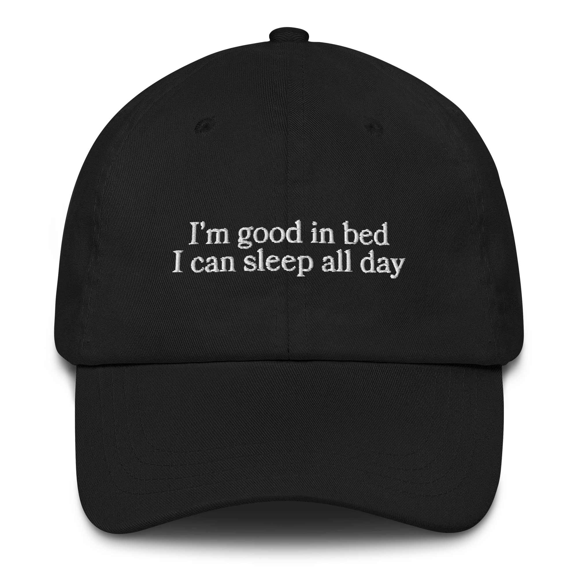 Good in Bed Sleep All Day Embroidered Cap - Image 7