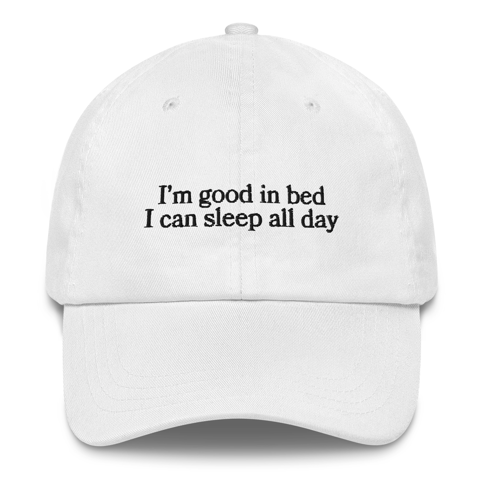 Good in Bed Sleep All Day Embroidered Cap - Image 9