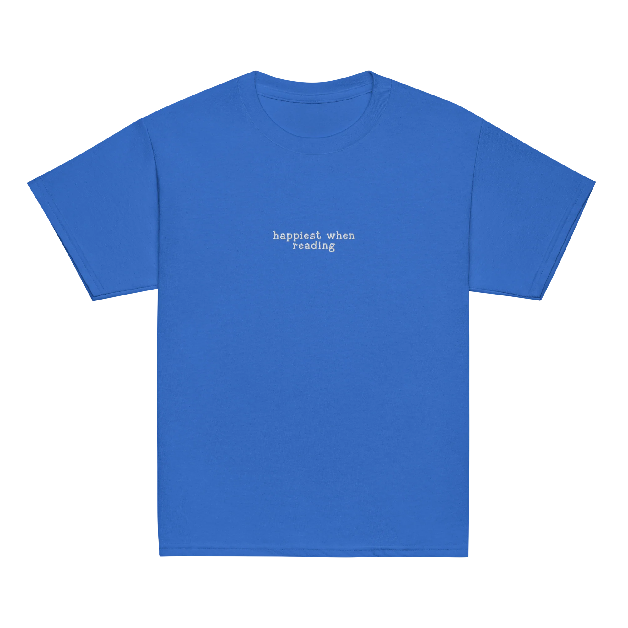 Happiest When Reading Embroidered Baby Tee - Image 4