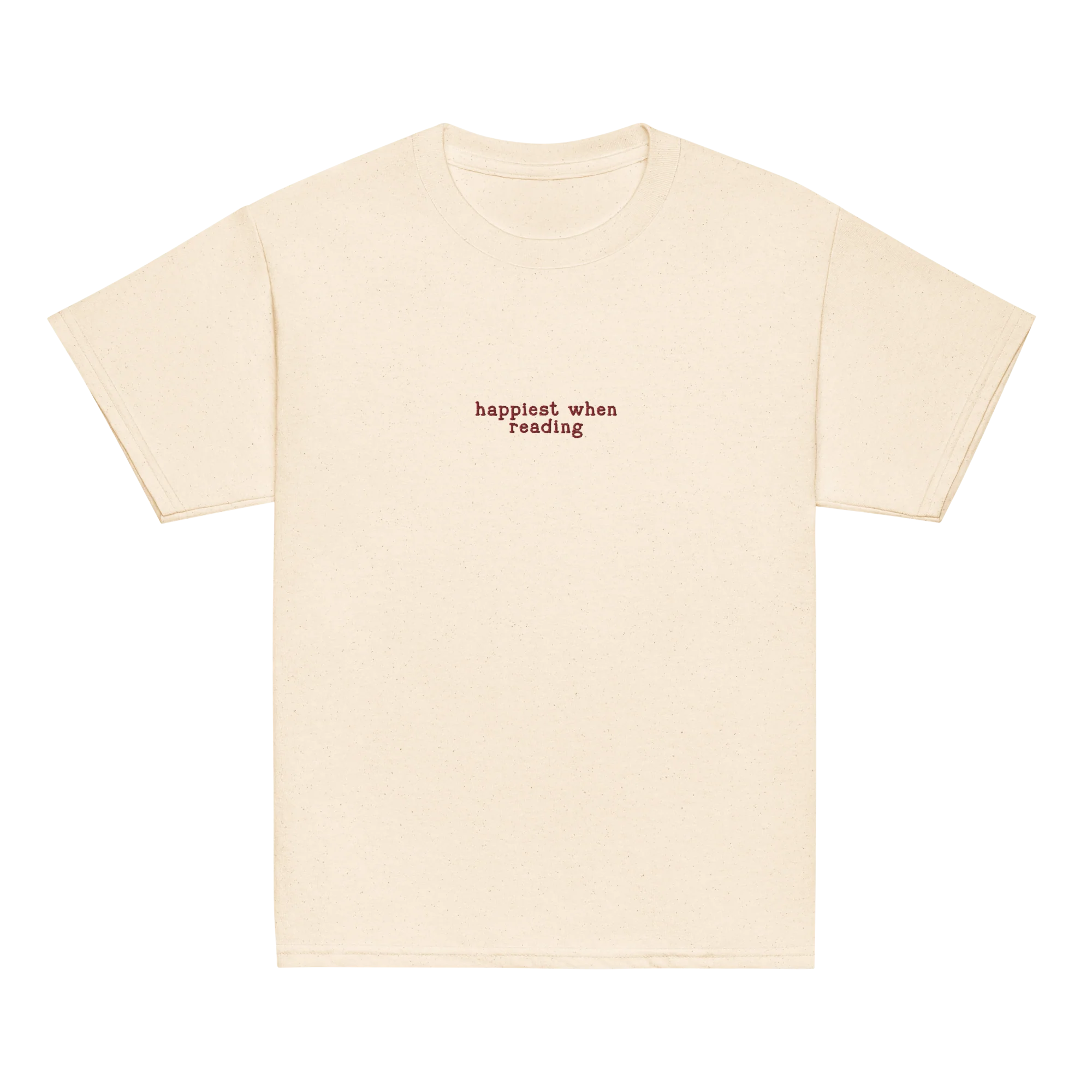 Happiest When Reading Embroidered Baby Tee - Image 6