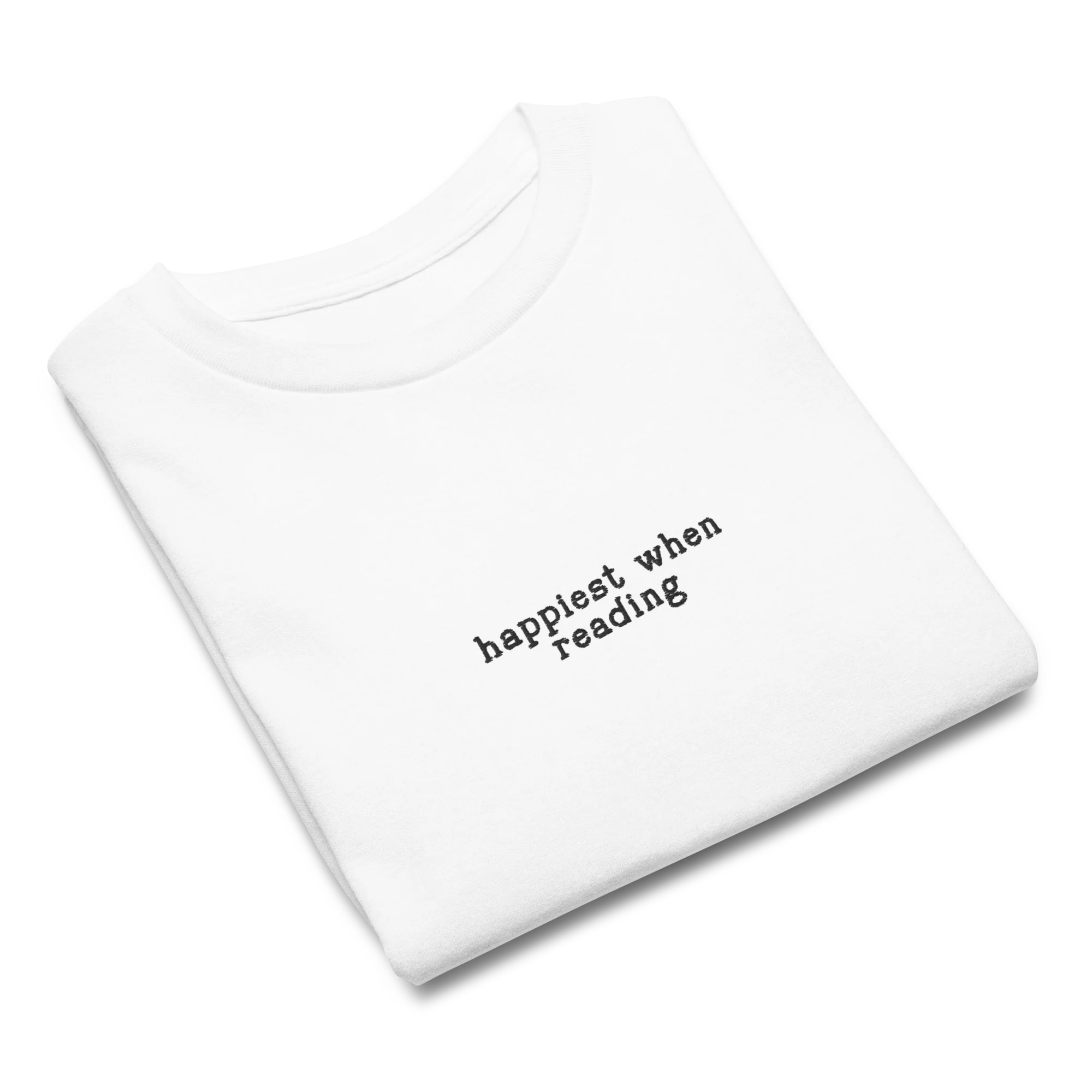 Happiest When Reading Embroidered Baby Tee - Image 8