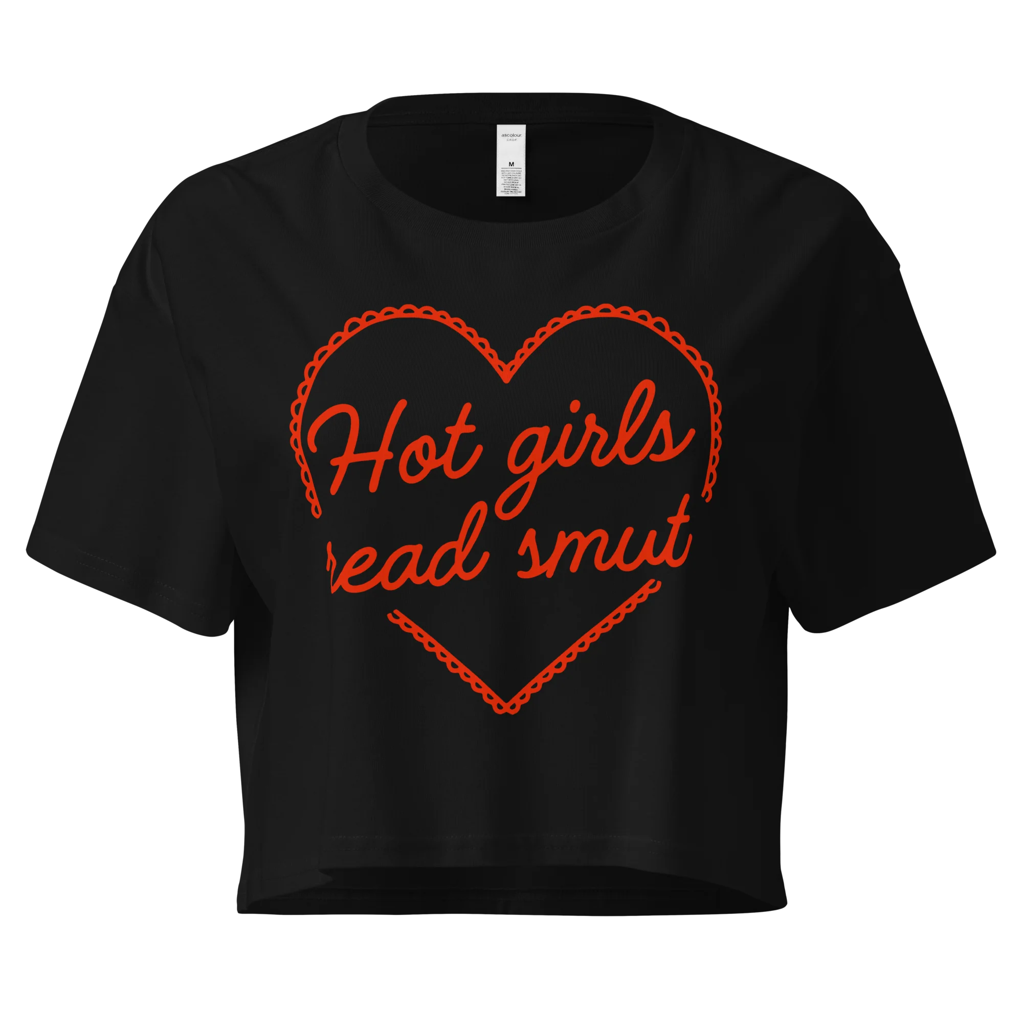 Hot Girls Read Smut Crop Tee - Image 6