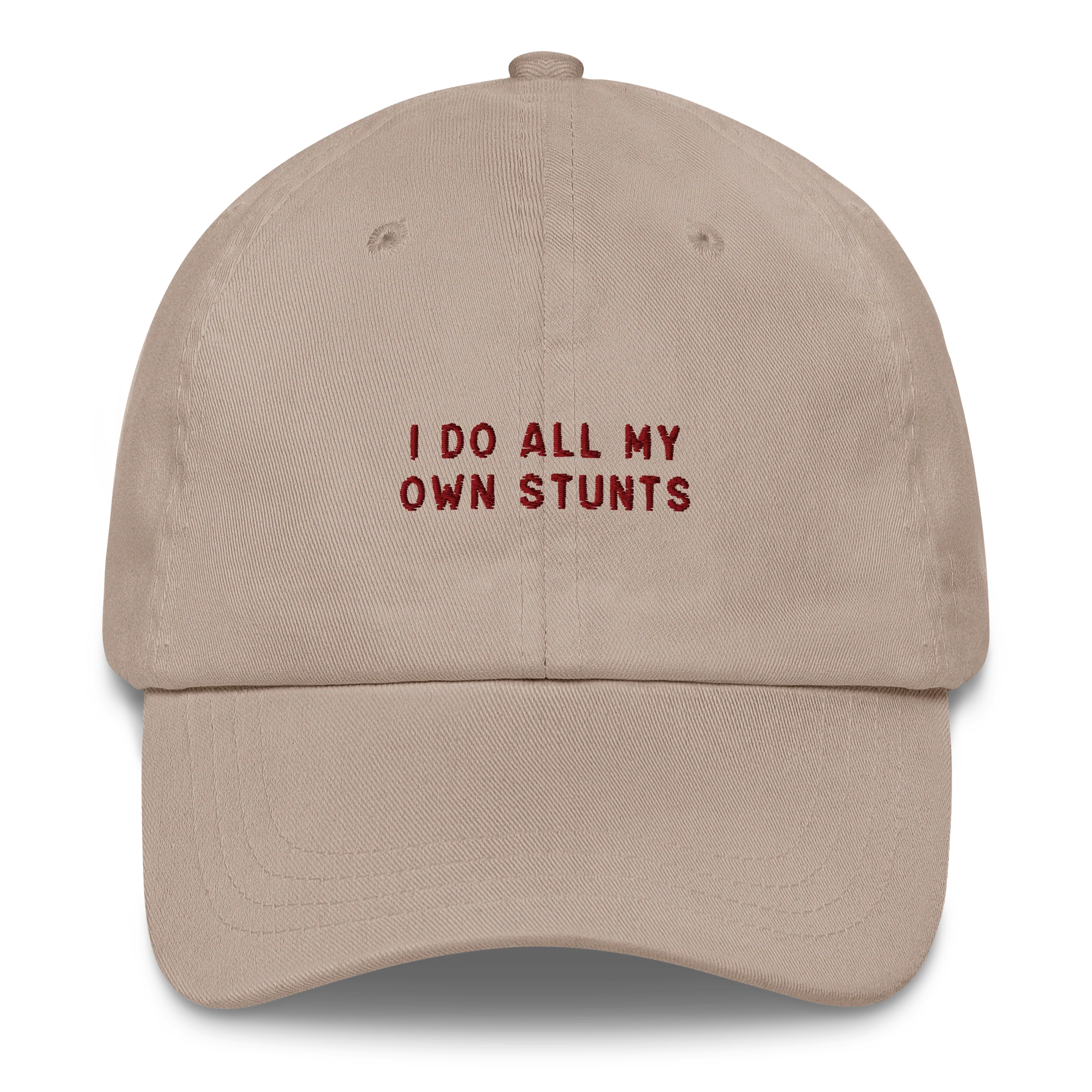 I Do All My Own Stunts Embroidered Cap - Image 7