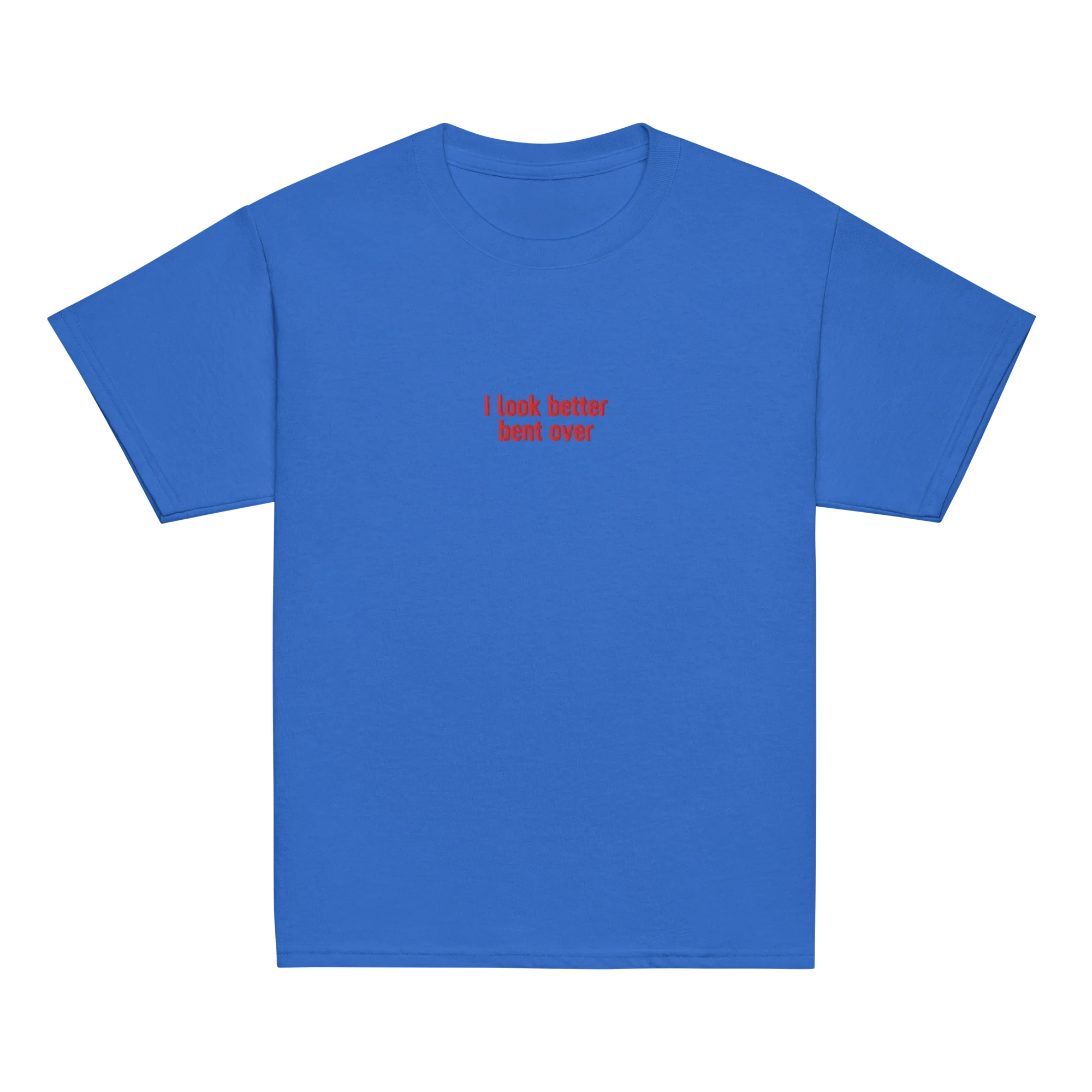I Look Better Bent Over Embroidered Baby Tee - Image 11