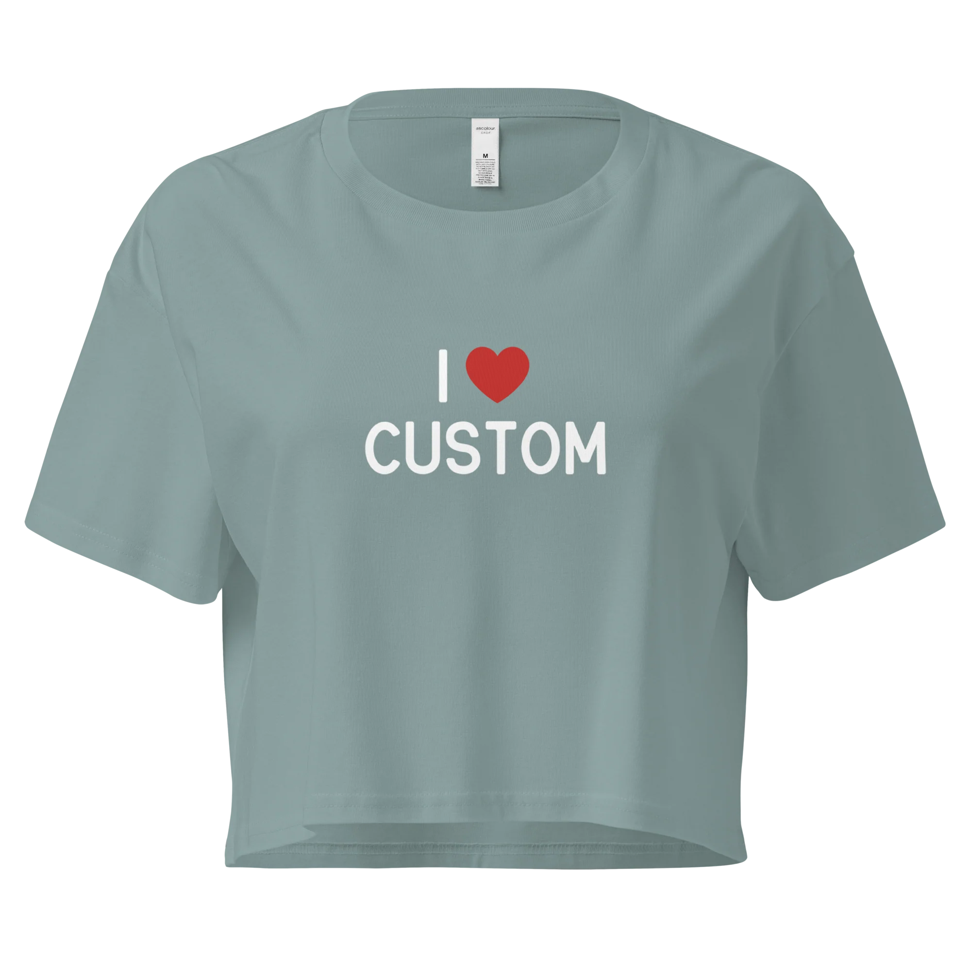 I Love (CUSTOM) Crop Tee - Image 6