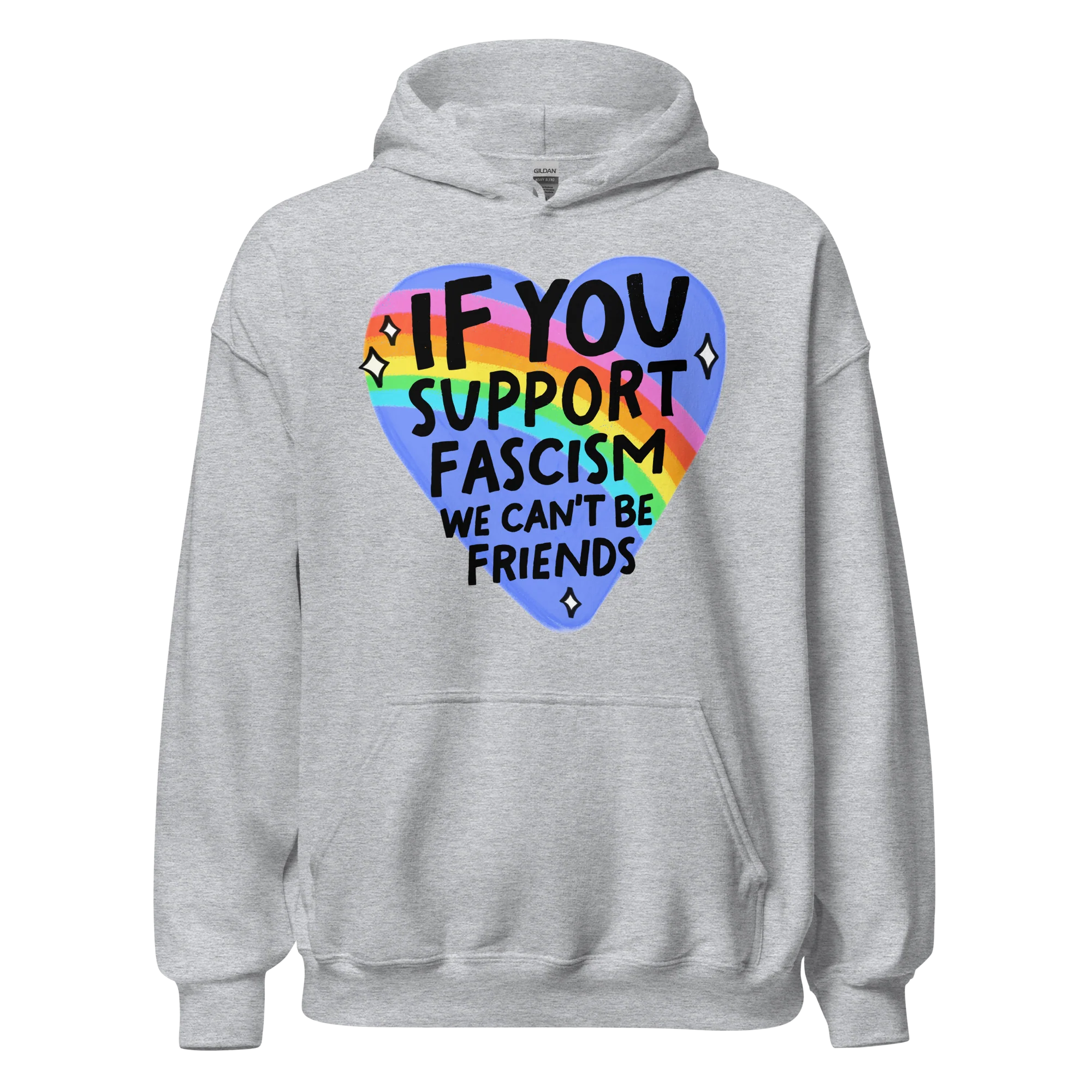 If You Support Fascism We Can't Be Friends Hoodie - Image 12