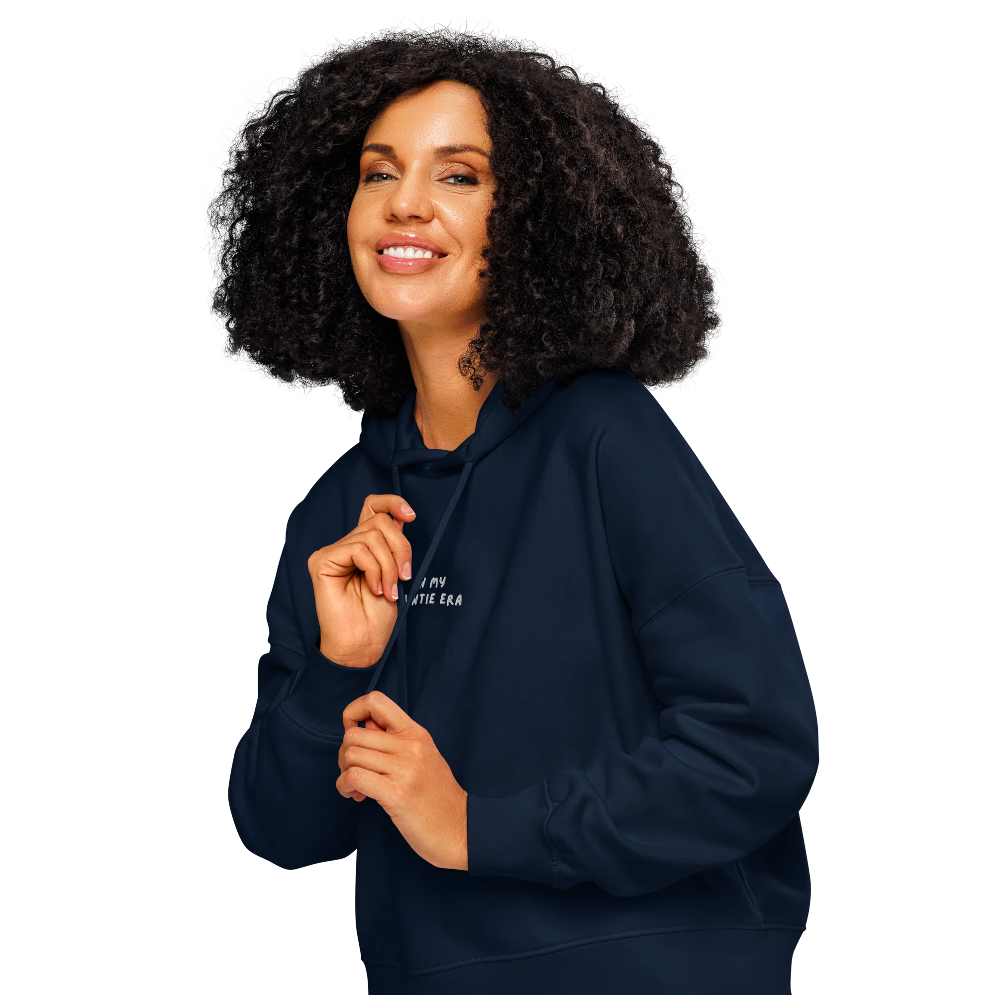 In My Auntie Era Embroidered Women’s Organic Hoodie - Image 2