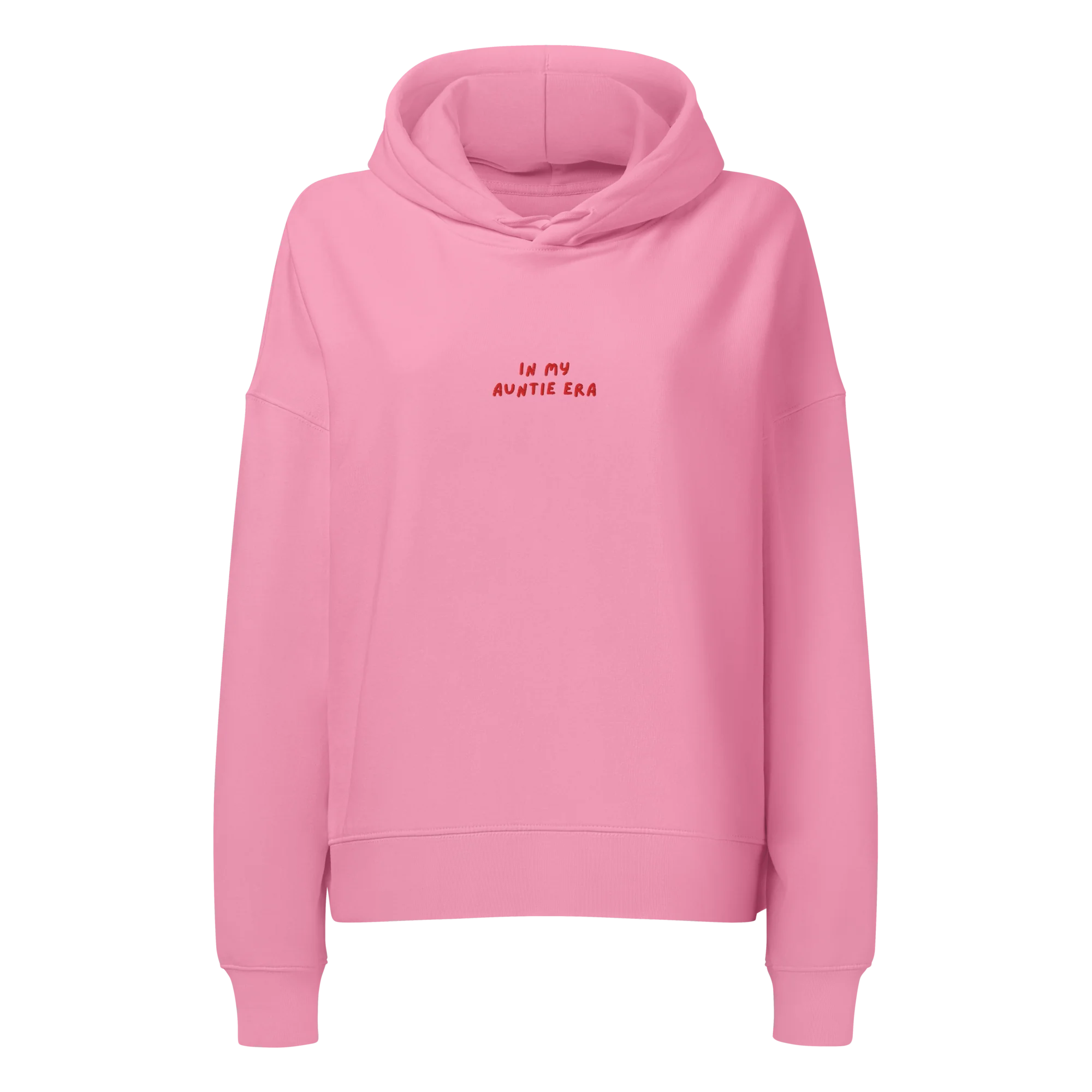 In My Auntie Era Embroidered Women’s Organic Hoodie - Image 5