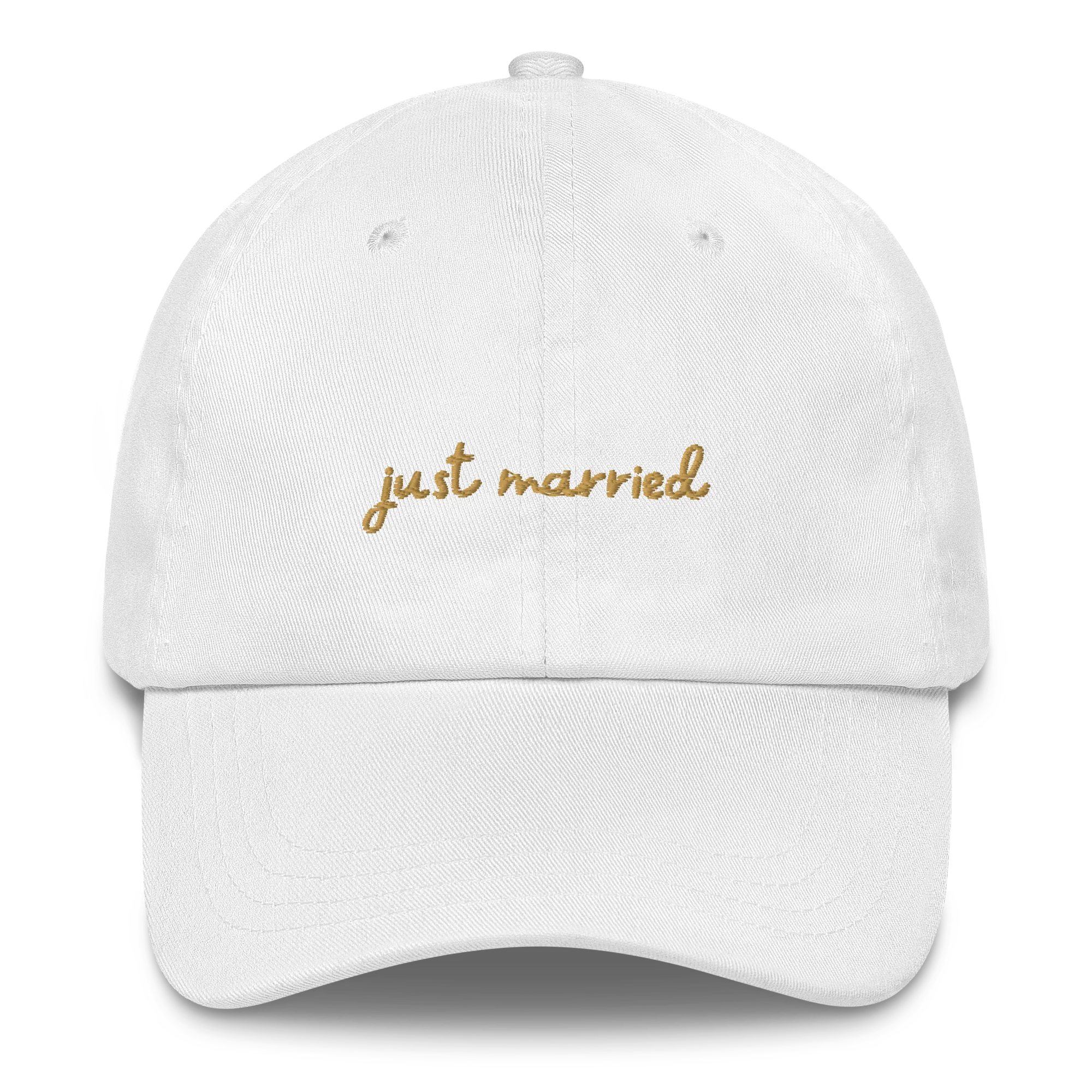 Just Married Newlywed Embroidered Cap - Image 3