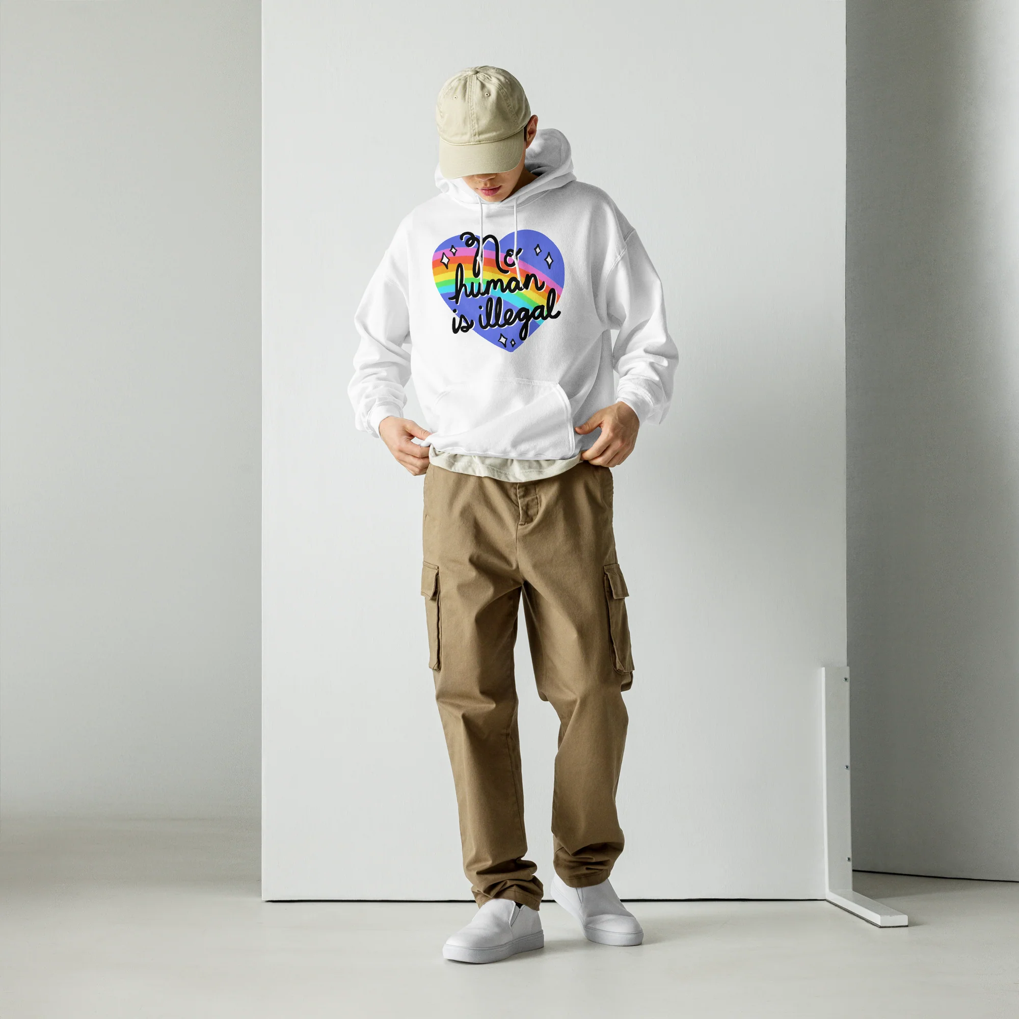 No Human is Illegal Hoodie - Image 2