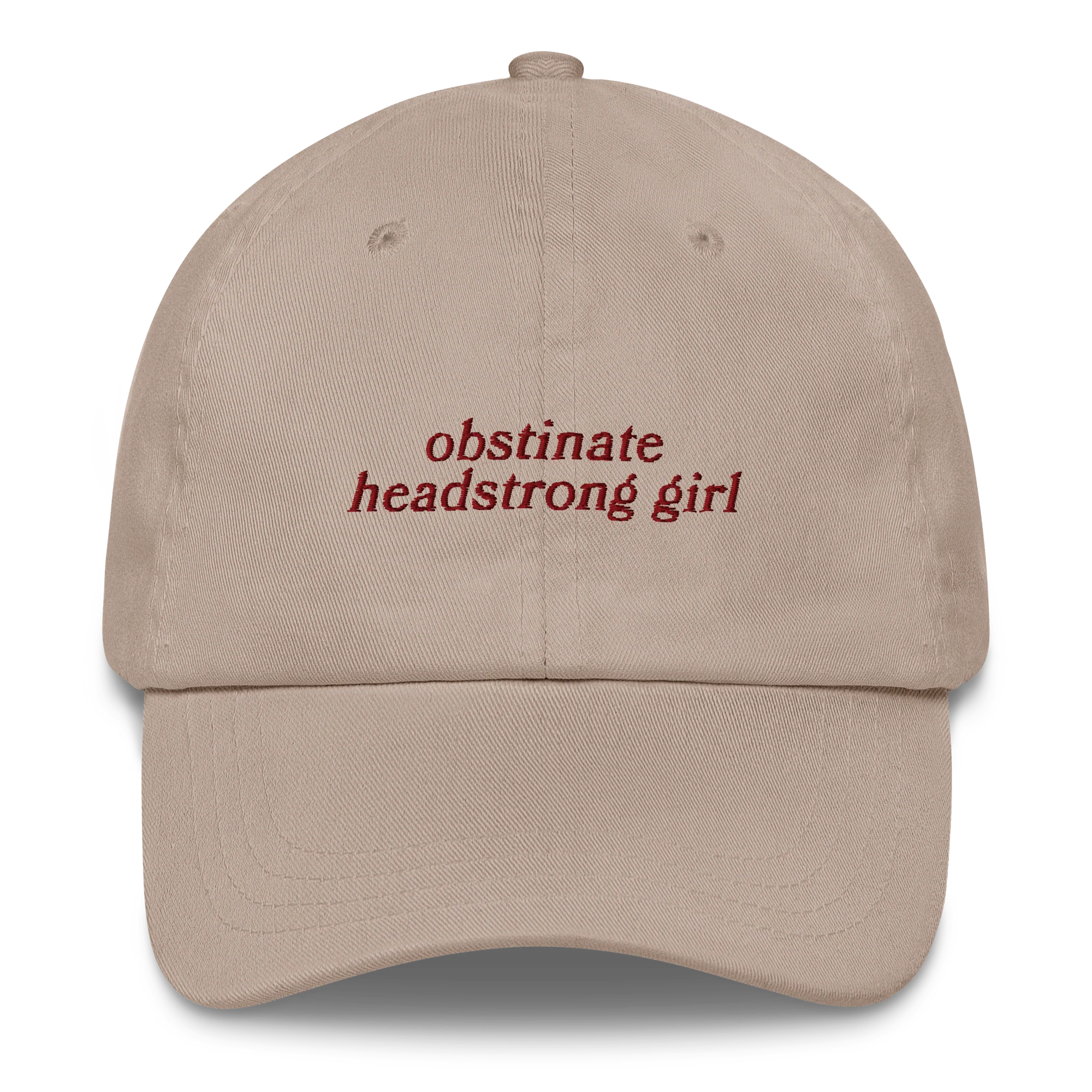 Obstinate Headstrong Girl Jane Austen Embroidered Cap - Image 6