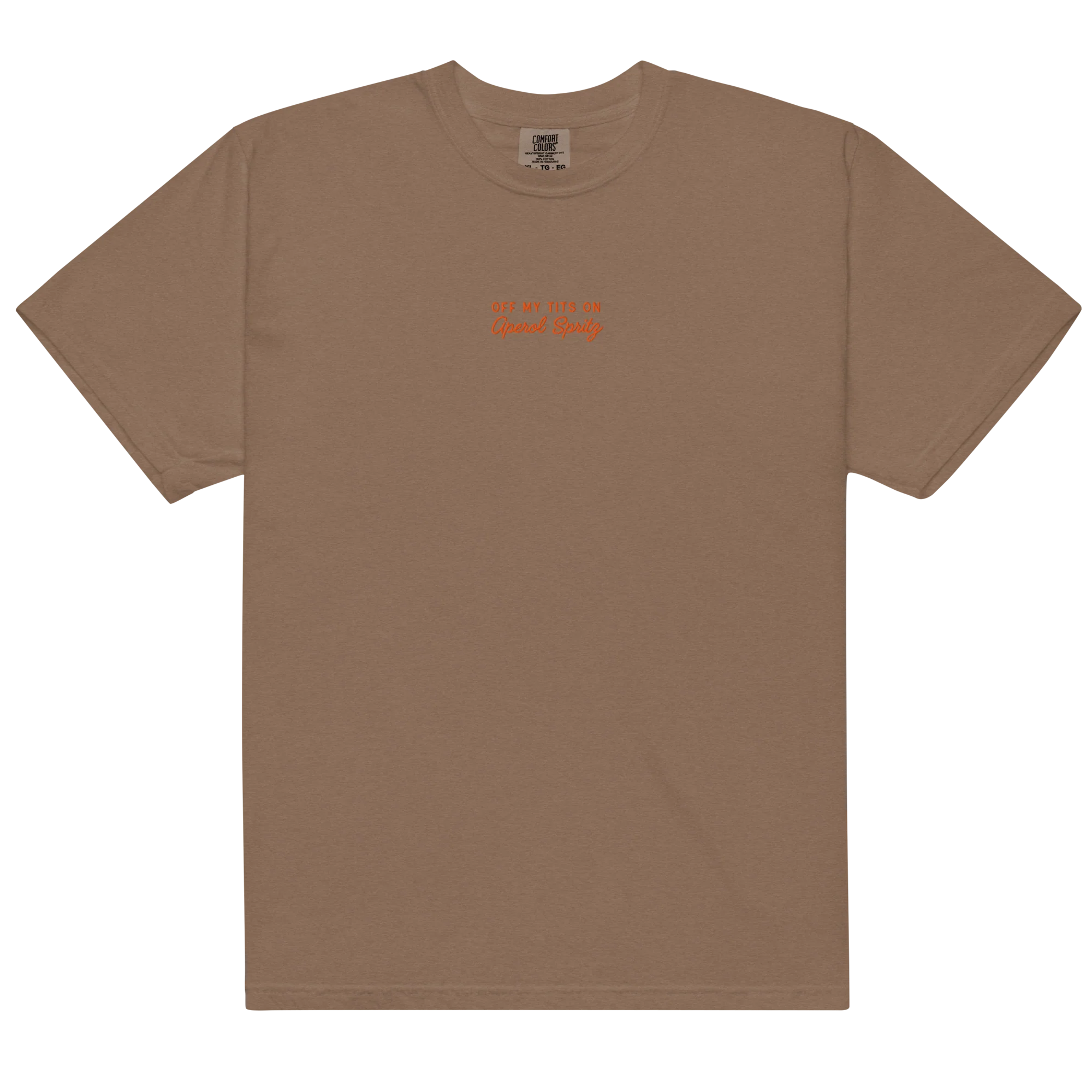 Off My Tits On Aperol Spritz Embroidered Classic T-Shirt - Image 10