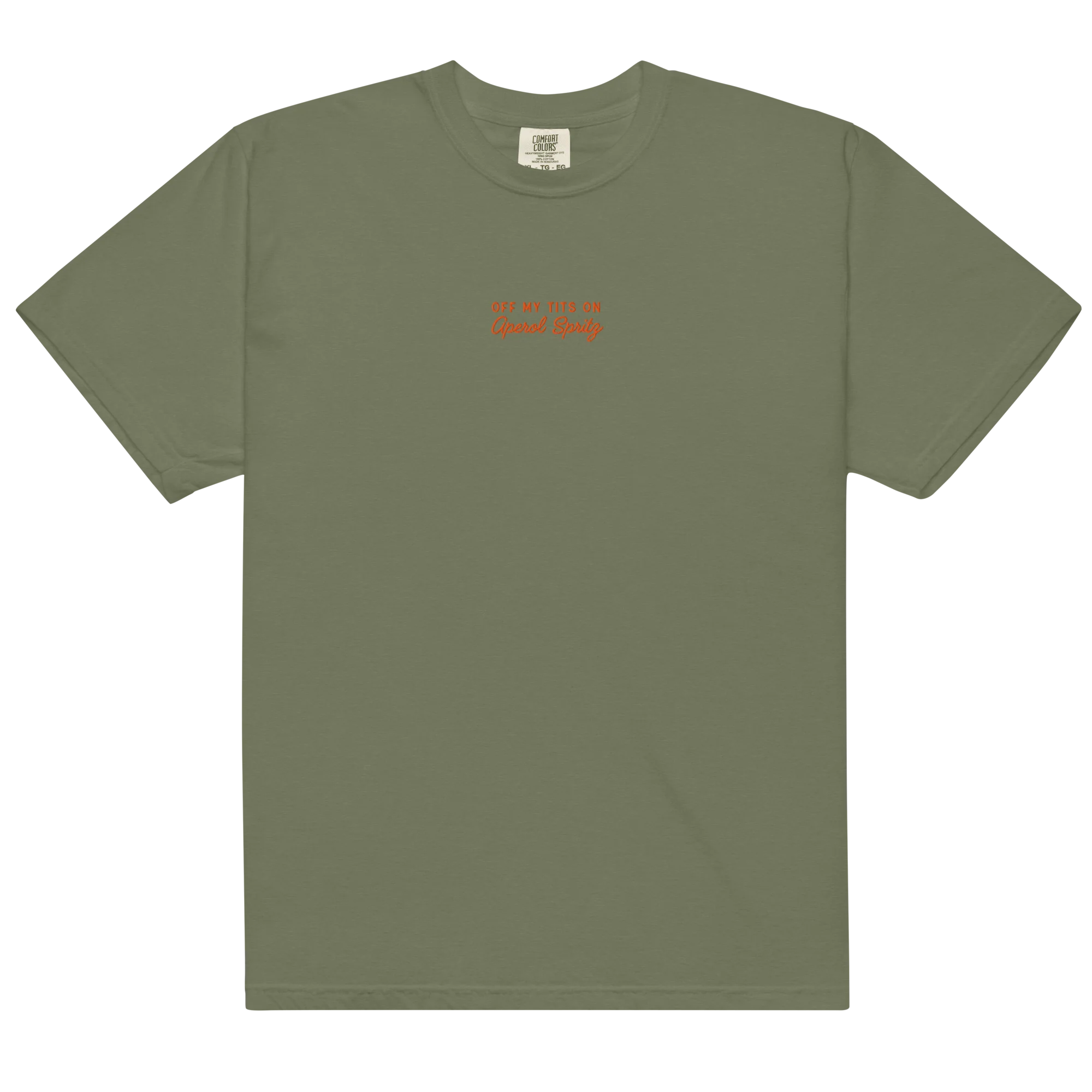 Off My Tits On Aperol Spritz Embroidered Classic T-Shirt - Image 13