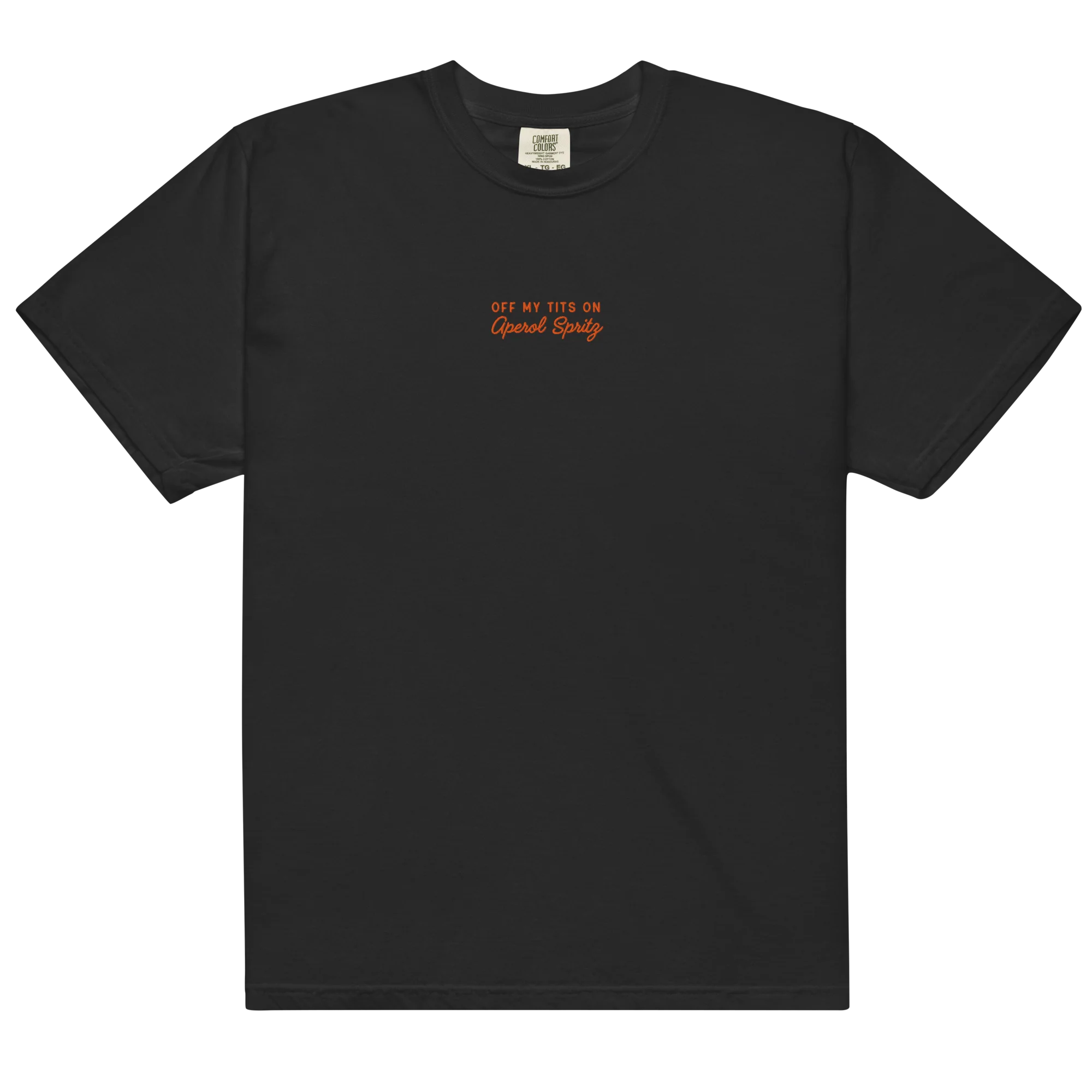 Off My Tits On Aperol Spritz Embroidered Classic T-Shirt - Image 14