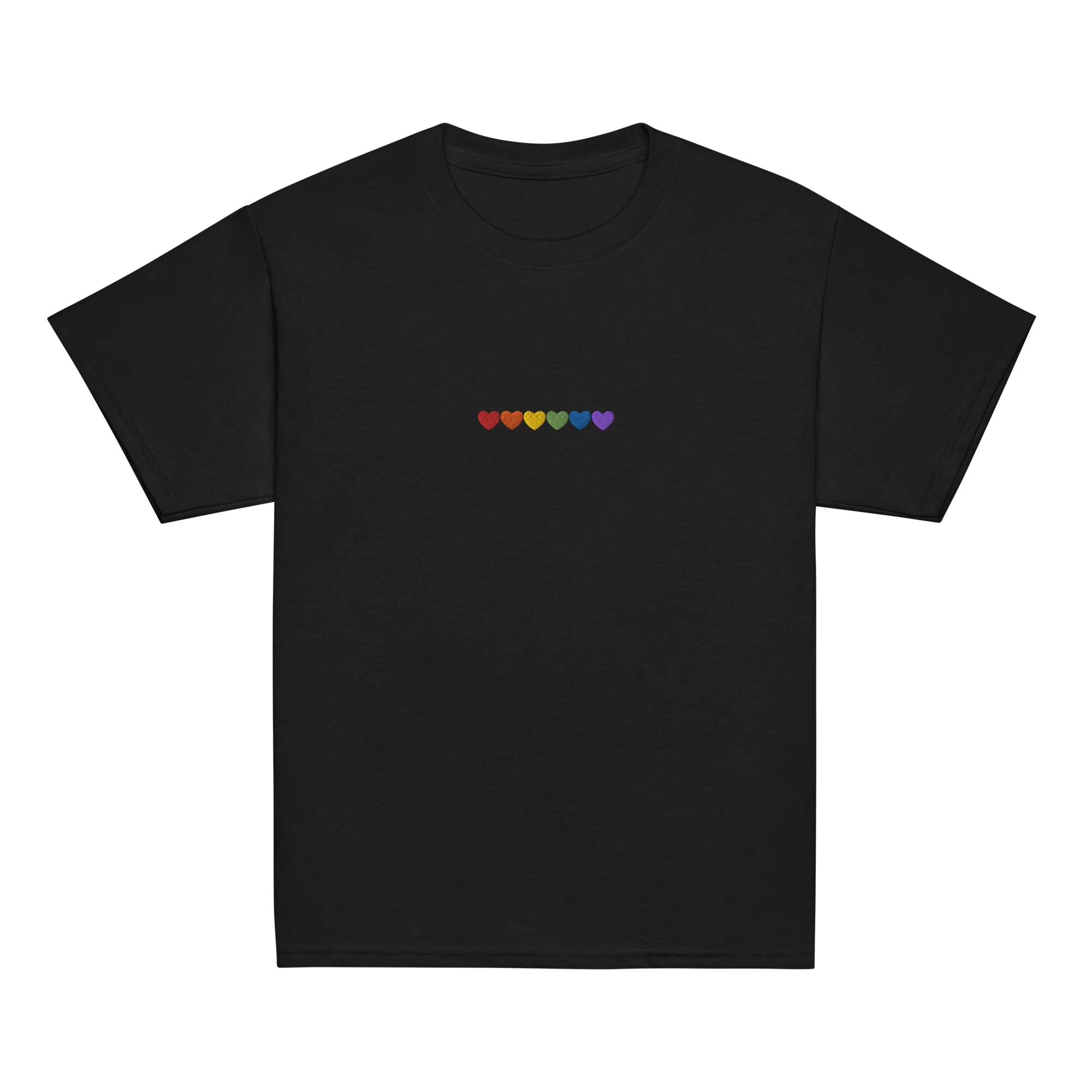 Pride Hearts Embroidered Baby Tee - Image 7