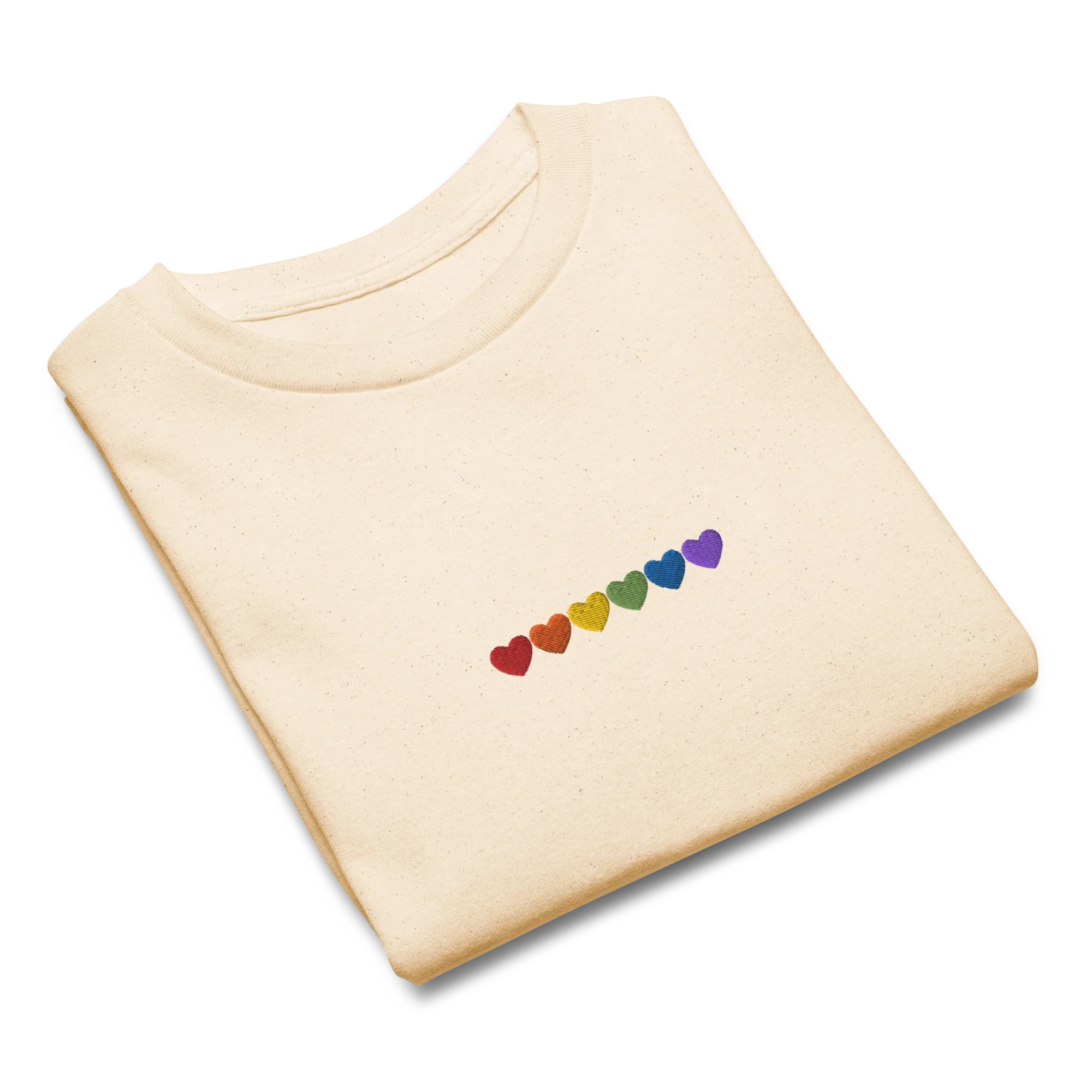 Pride Hearts Embroidered Baby Tee - Image 9