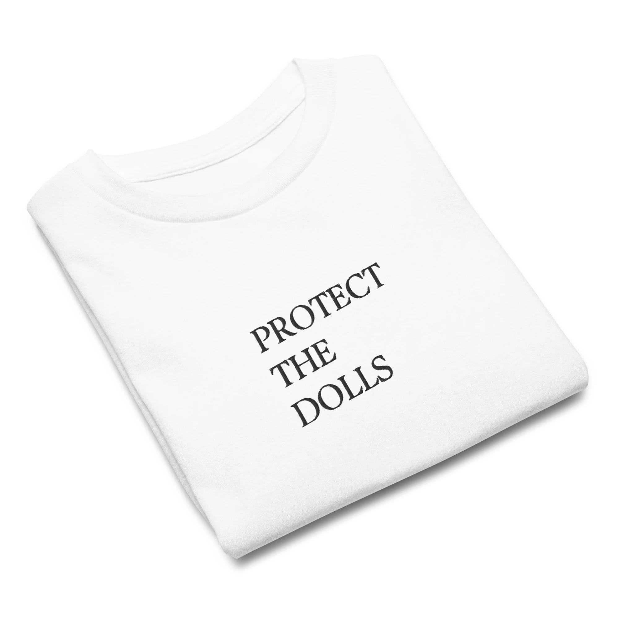 Protect The Dolls Embroidered Baby Tee - Image 3