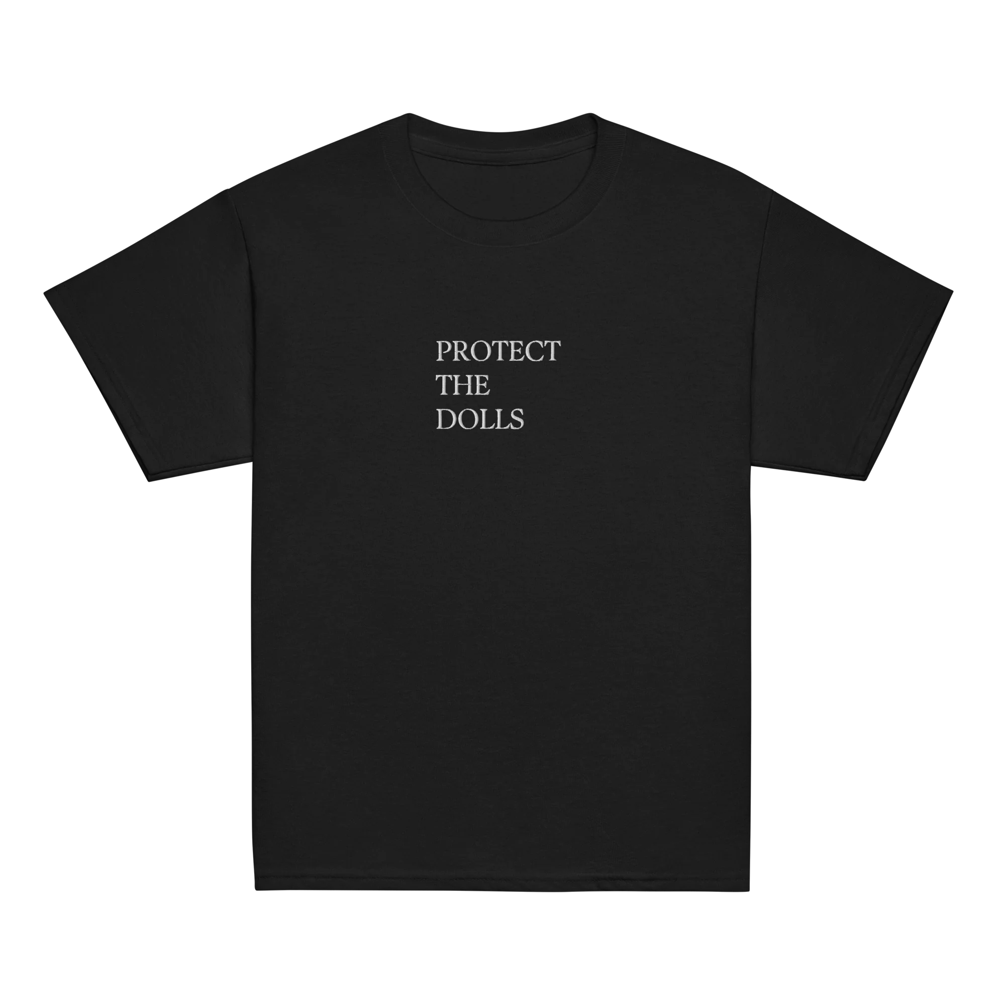 Protect The Dolls Embroidered Baby Tee - Image 4