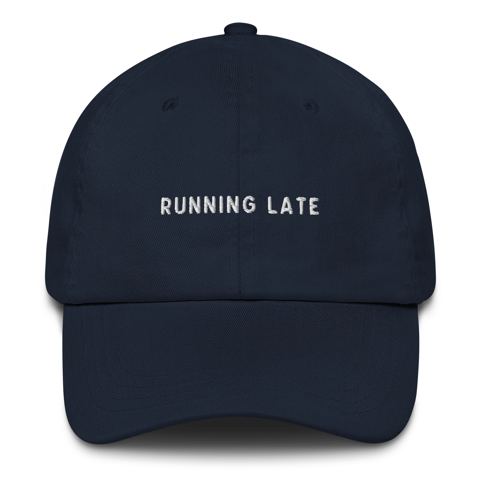 Running Late Embroidered Cap - Image 11
