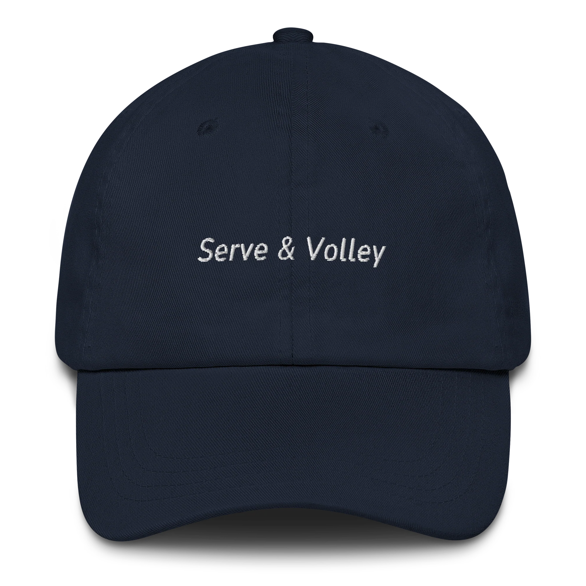 Serve & Volley Tennis Embroidered Cap