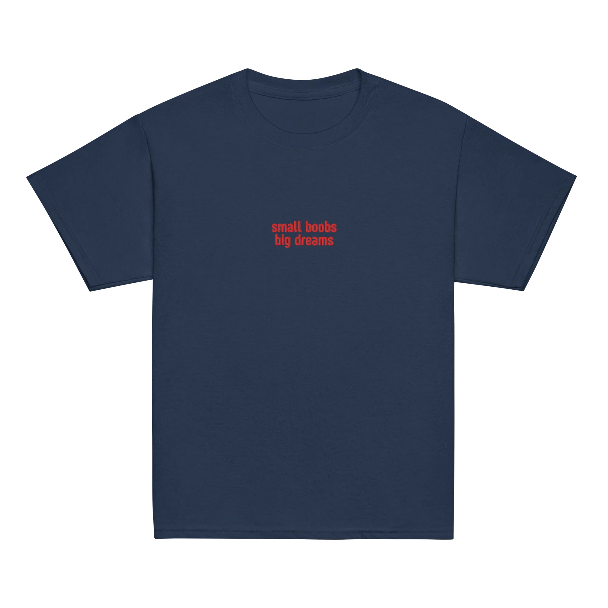 Small Boobs Big Dreams Embroidered Baby Tee - Image 10