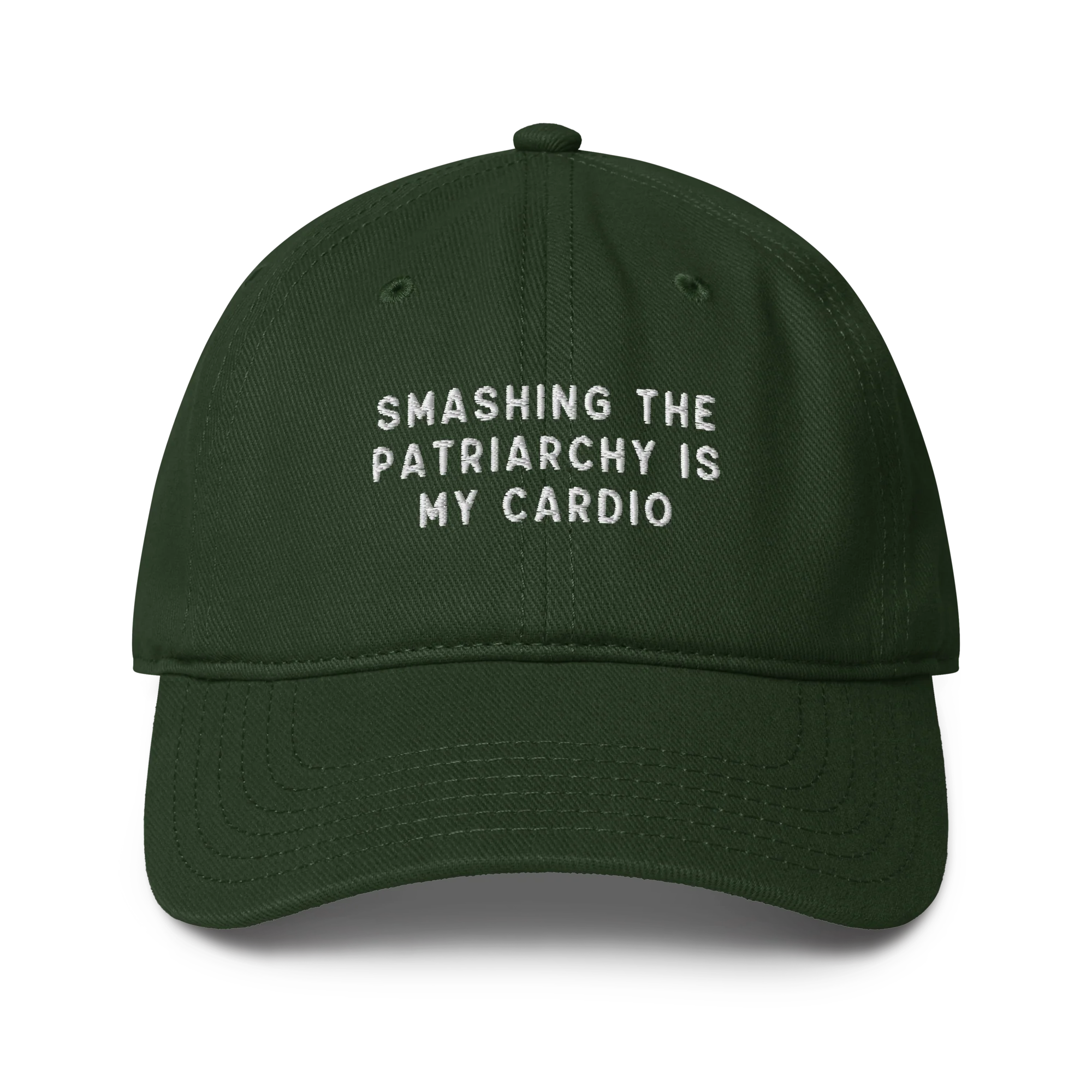 Smashing Patriarchy Cardio Embroidered Baseball Cap - Image 5