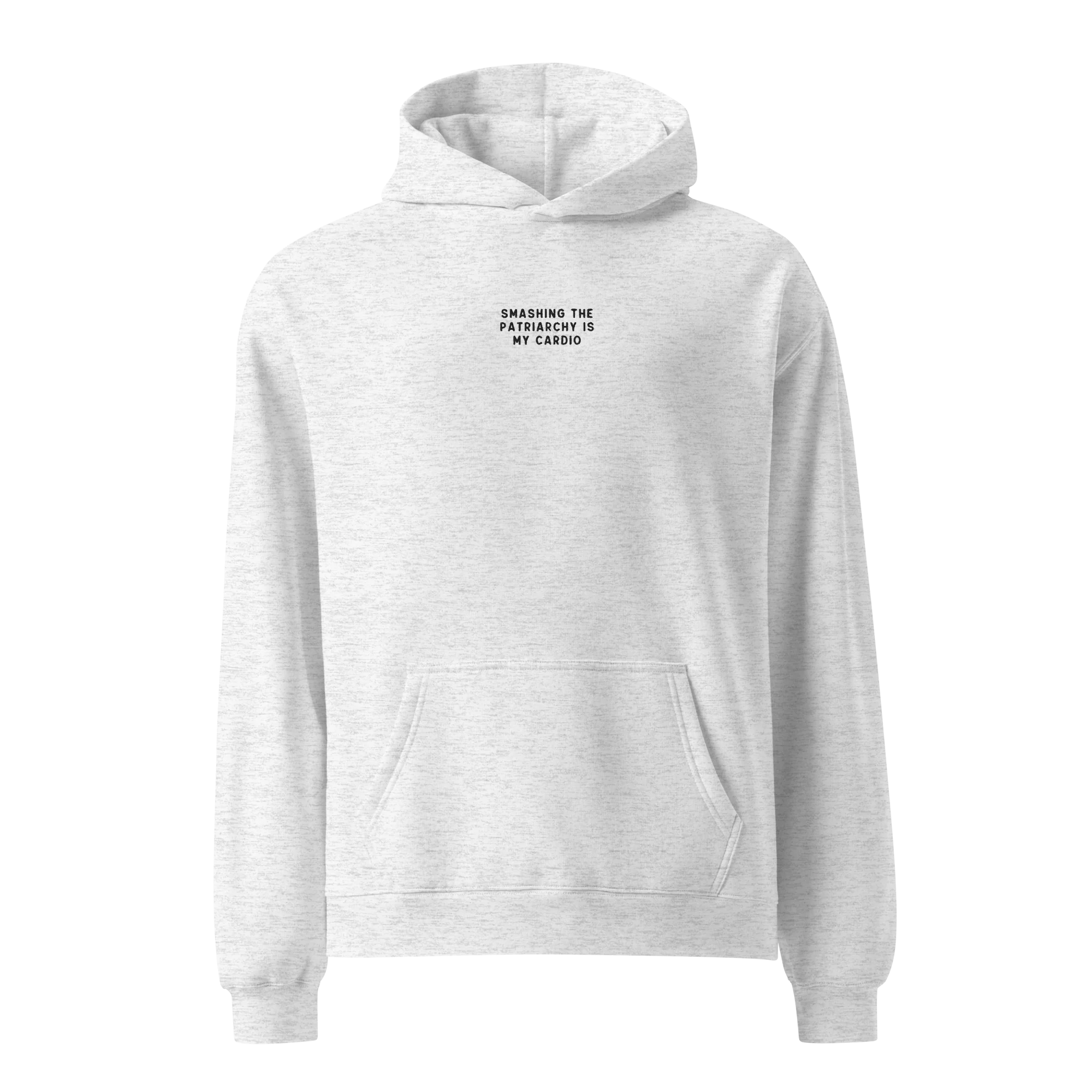 Smashing Patriarchy Cardio Embroidered Premium Oversized Hoodie - Image 5