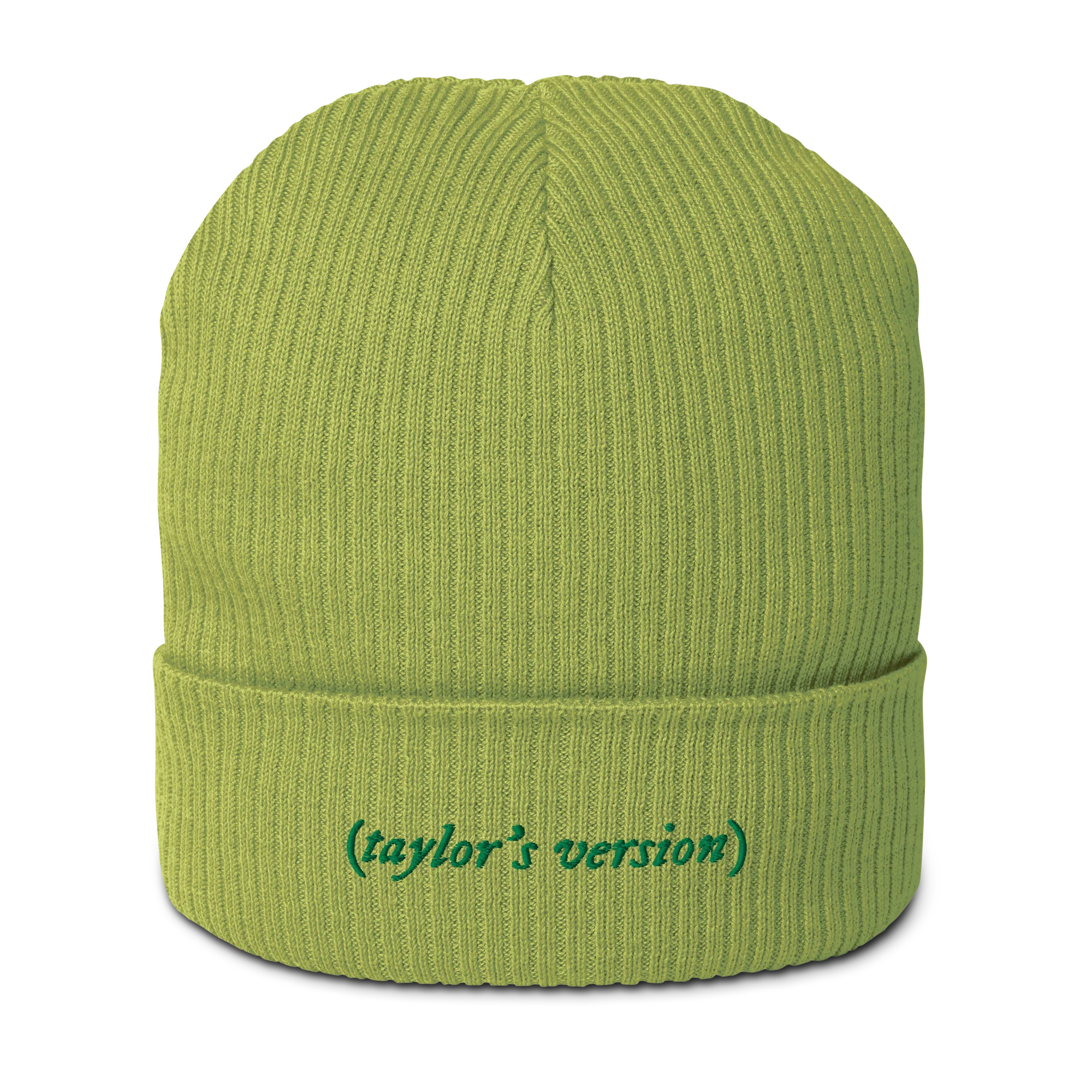 taylor's version Embroidered Organic Ribbed Beanie - Image 7